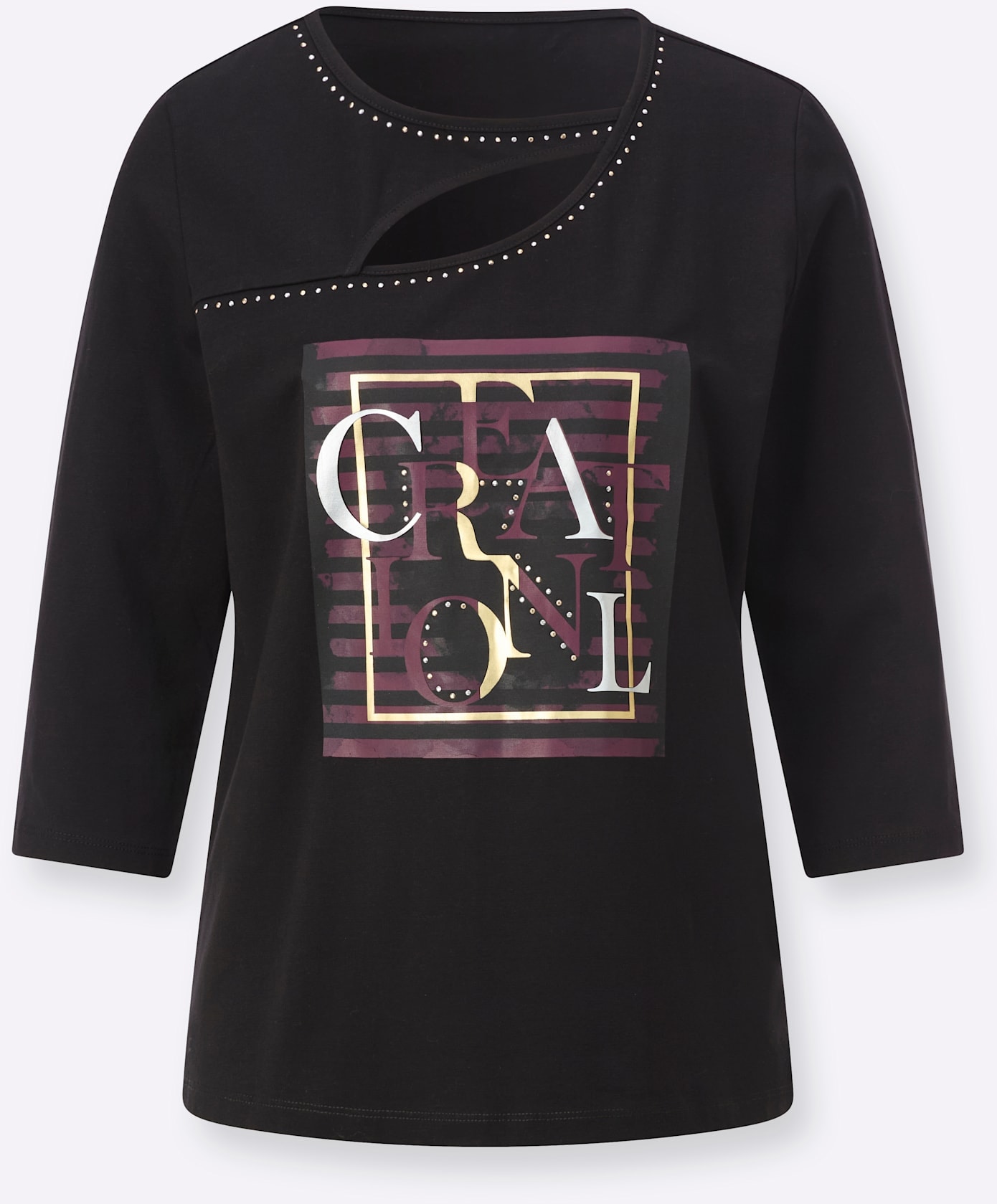 creation L T-shirt à manches 3/4 »Druck-Shirt« 1
