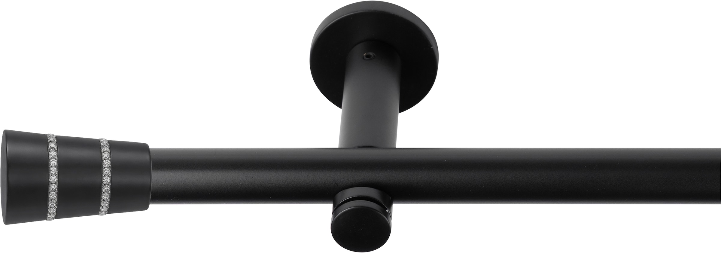 SN DECO GROUP Gardinenstange »Gardinenstange Rennes Ø 19 mm, 1-läufig, Fixmass, verschraubt« Ø 19 mm Fixmass;kürzbar