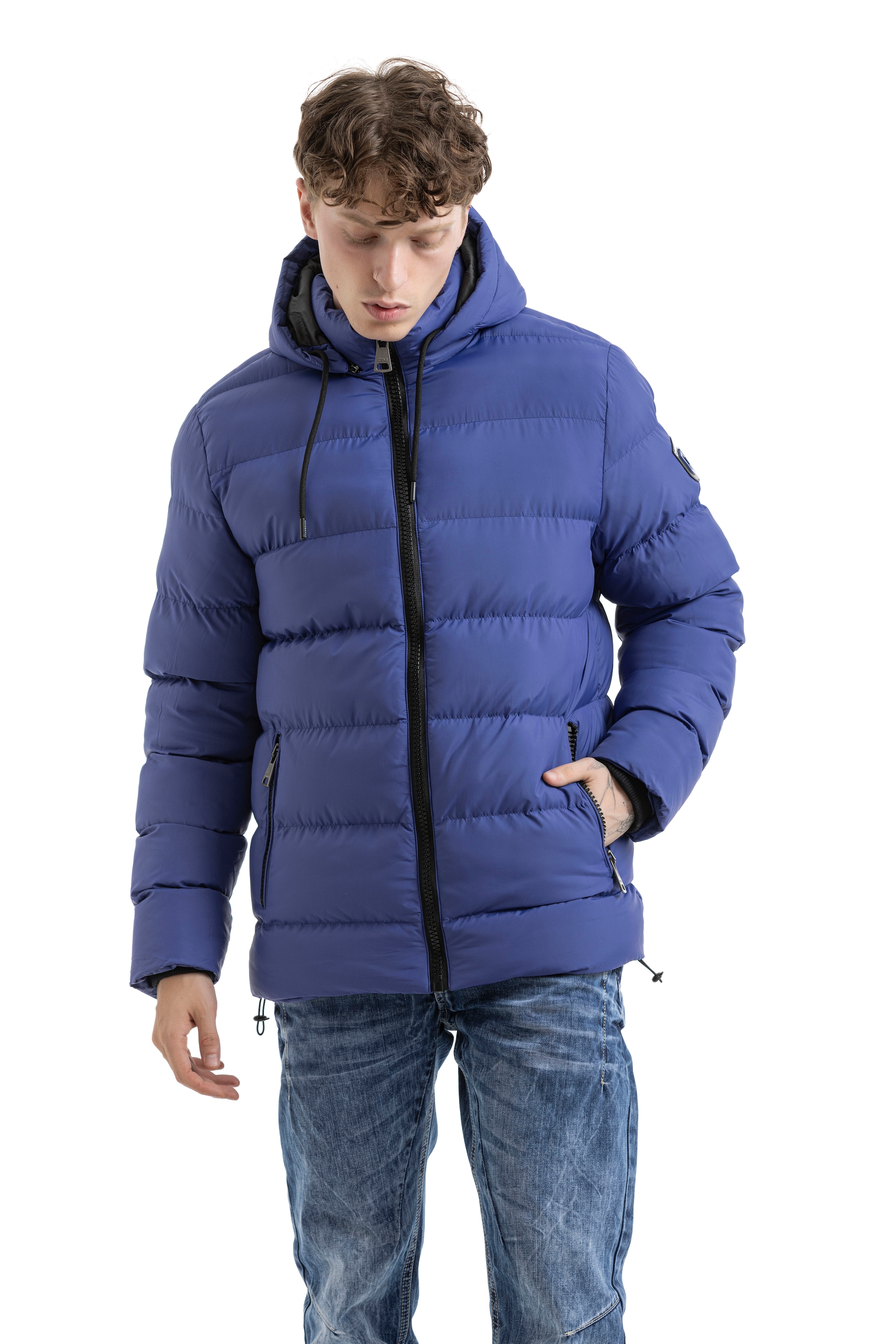 Cipo & Baxx Steppjacke mit Kapuze