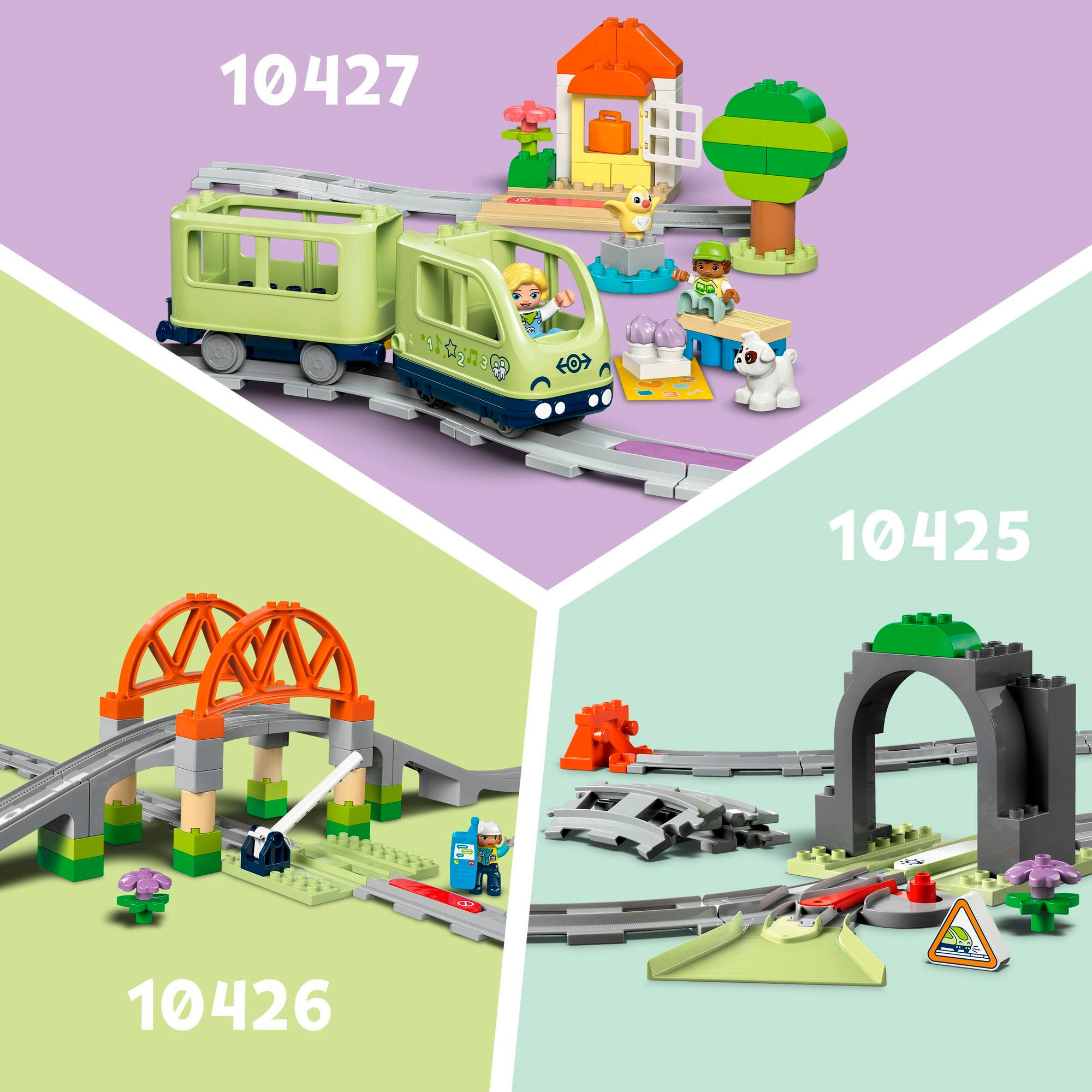 LEGO® Pions de construction »Grosse interaktive Eisenbahn (10428), LEGO DUPLO Town« Made in Europe
