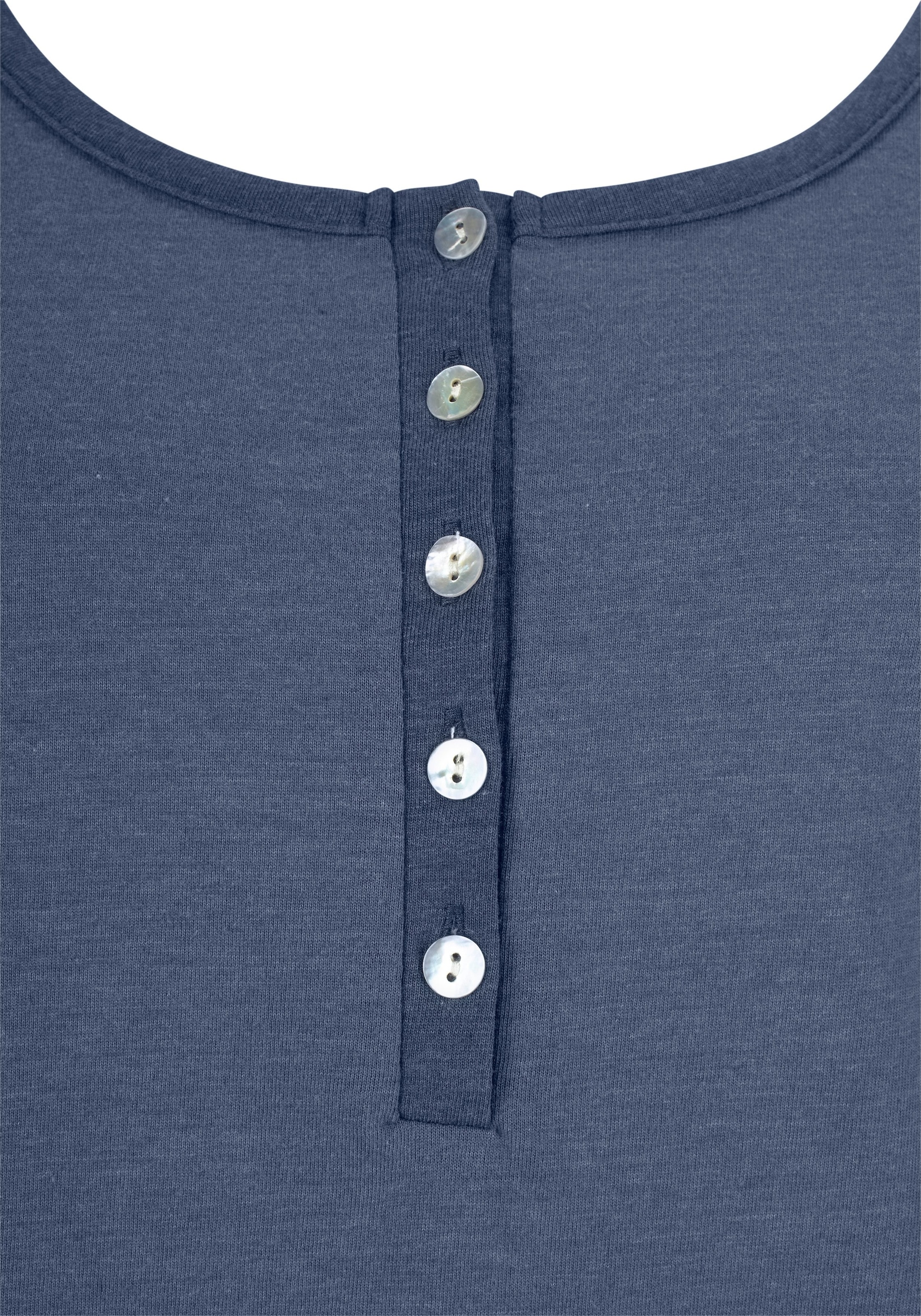 Arizona Pyjama 2 cuis tlg., in melierter Qualität mit Knopfleiste