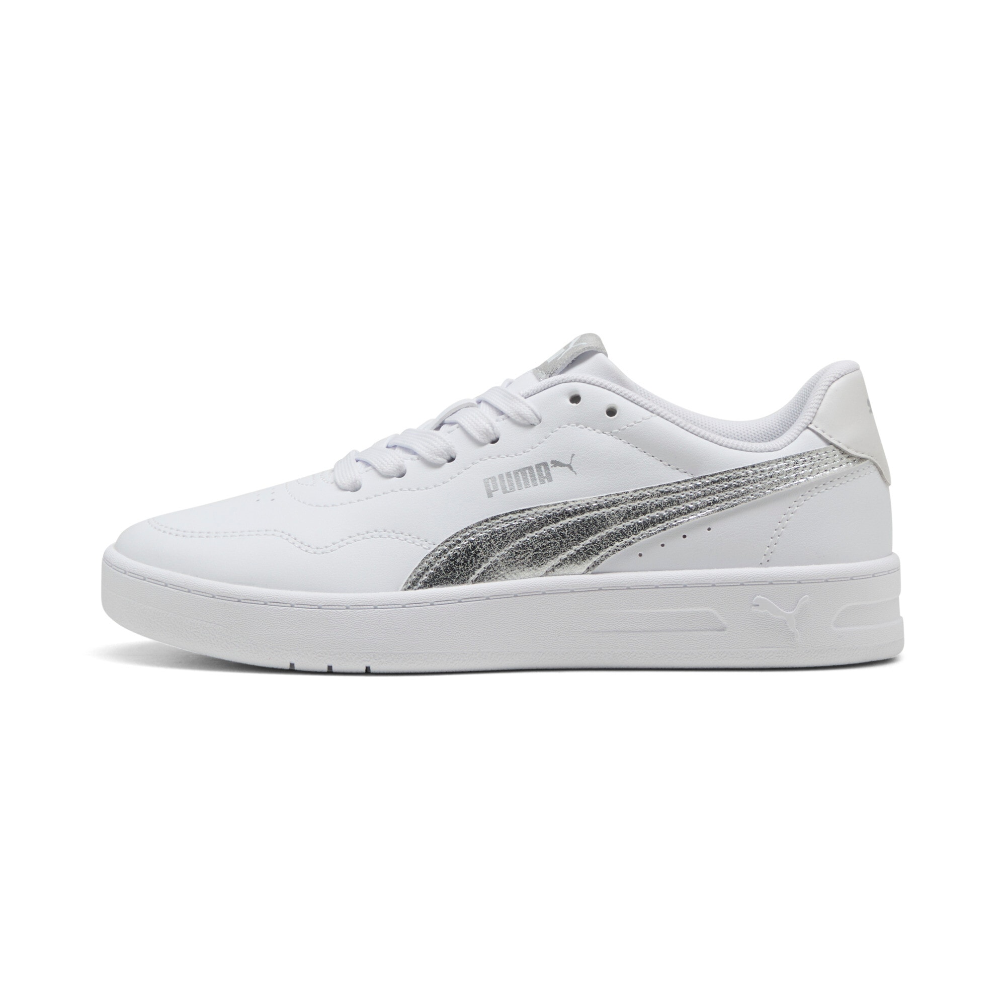 PUMA Sneakers »COURT LALLY METALLIC WHISPER«  für sportlichen Look im Alltag, atmungsaktives Innenmaterial