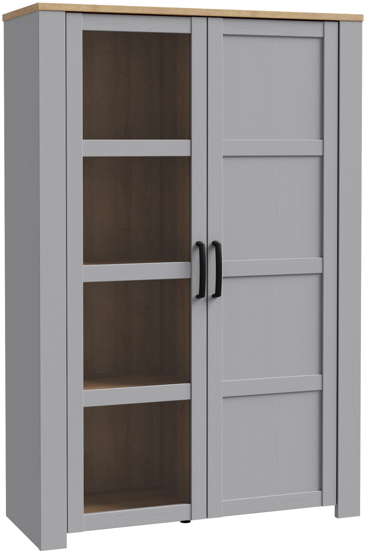 FORTE Buffet haut »Bohol, Vitrine mit Glastüre, viel Stauraum« Largeur 106 cm