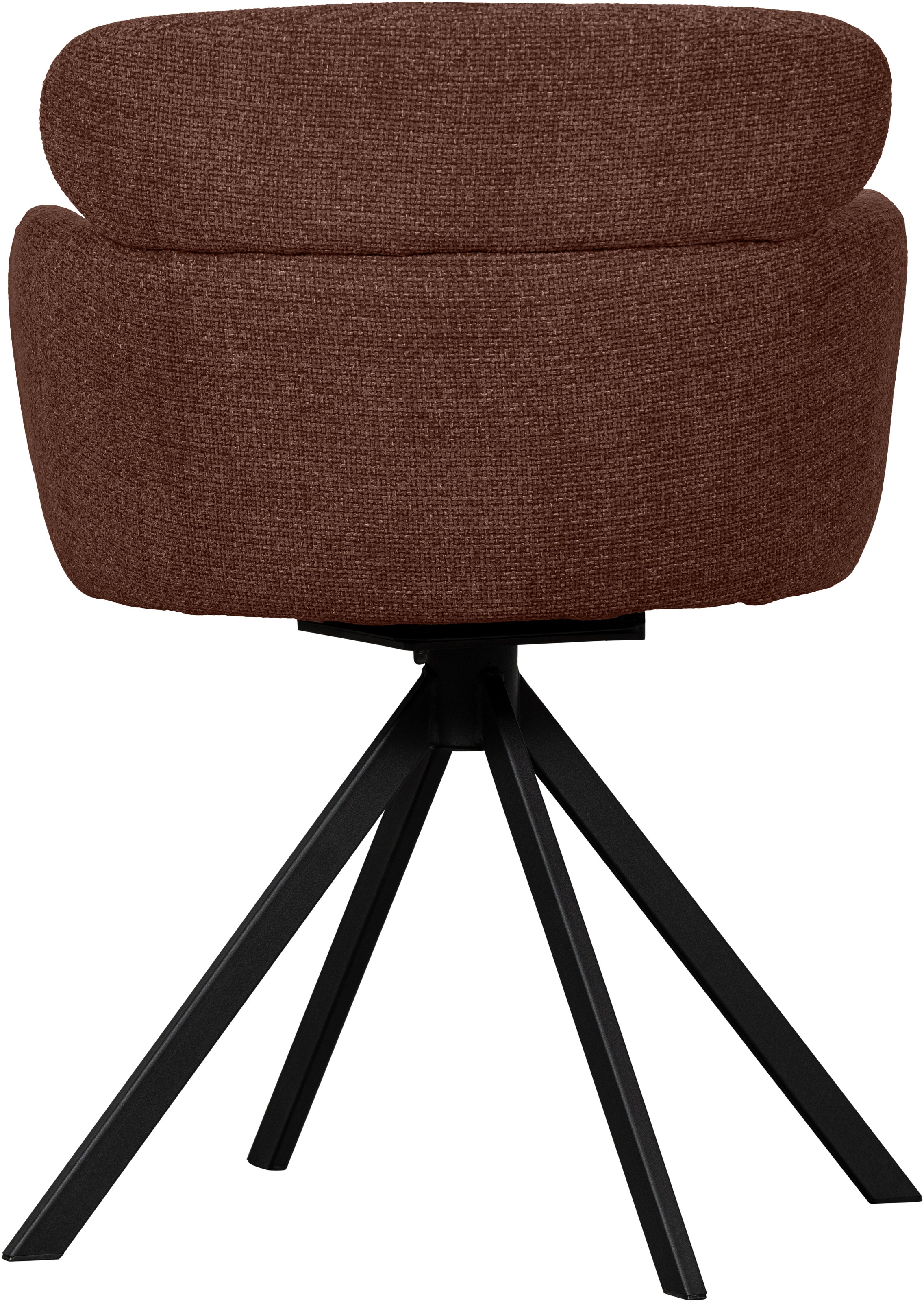 WOOOD Chaise de salle à manger »Fenne aus Kunstleder mit Drehgestell aus Metall H 80 x B 58 cm« (Ensemble) 2 cuischaise Polter avec pied pivotant, tissu tissé, hauteur 80 cm