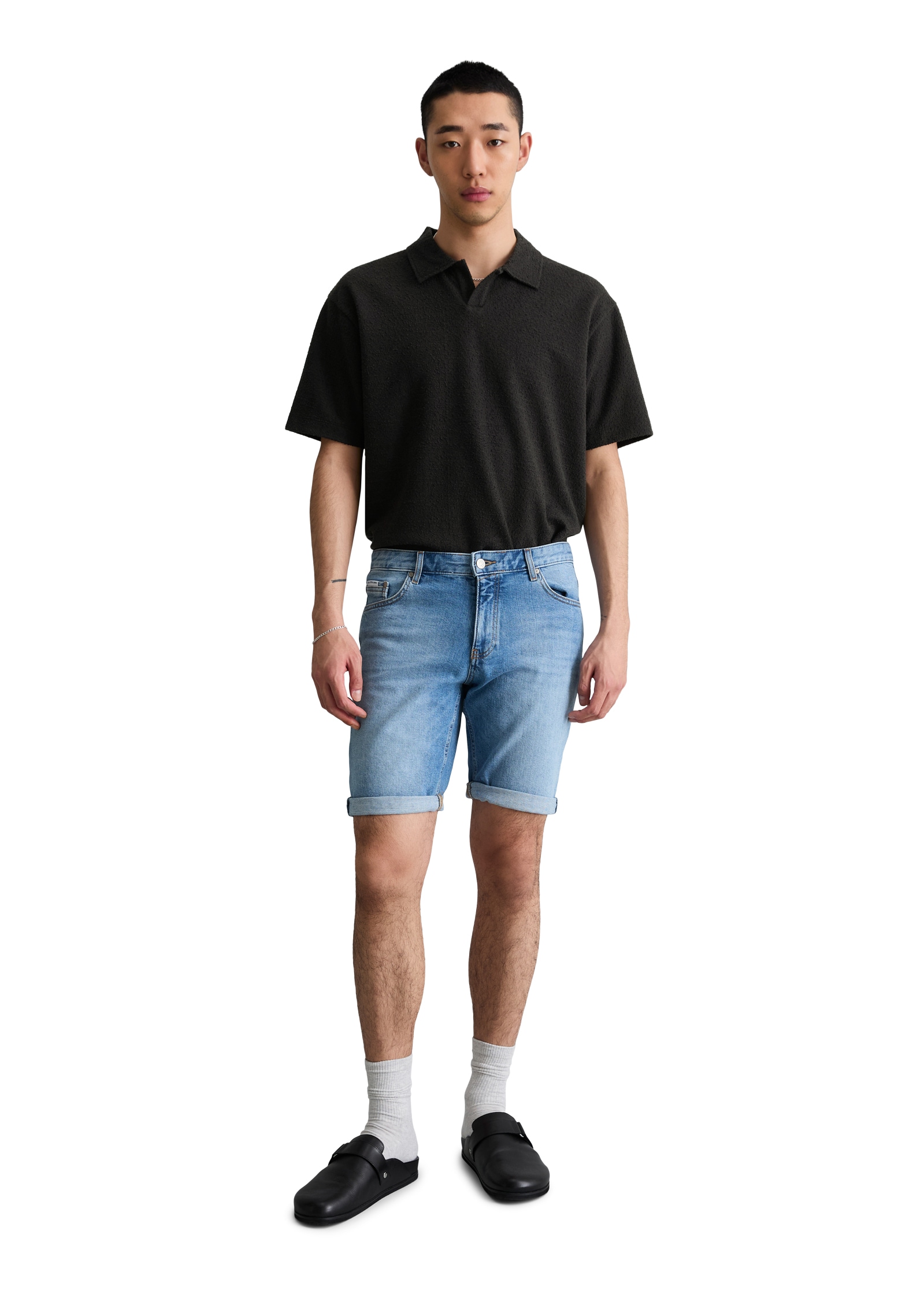 Marc O'Polo DENIM Short en jean »Model Mats tapered fit aus Bio-Baumwoll-Mix«