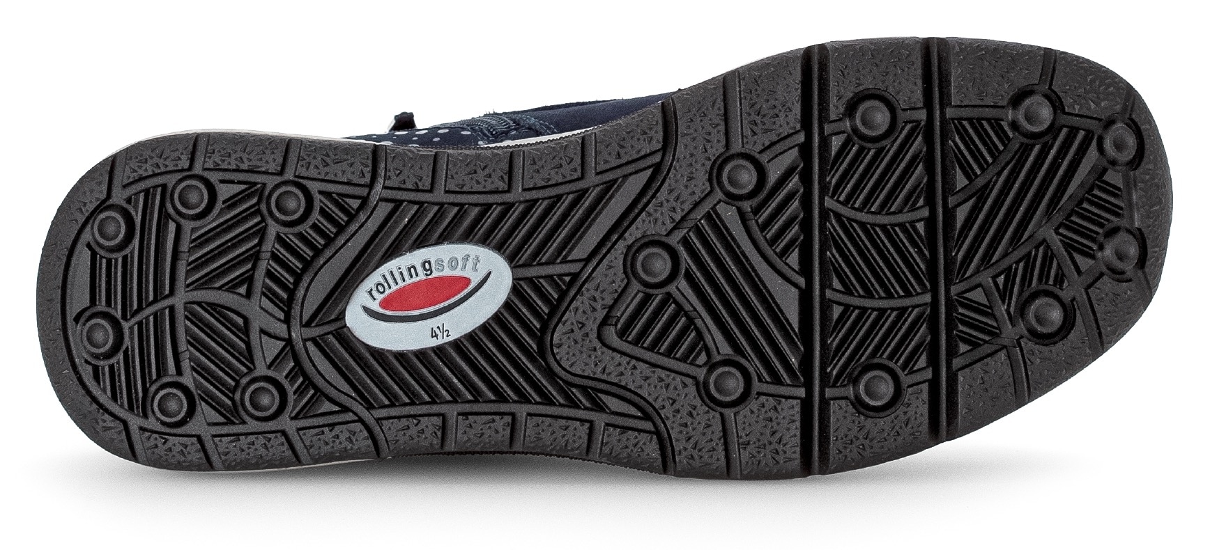 rollingsoft Schnürboots  , Keilabsatz, Freitzeitschuh, High-Top-Sneaker, Label an der Ferse