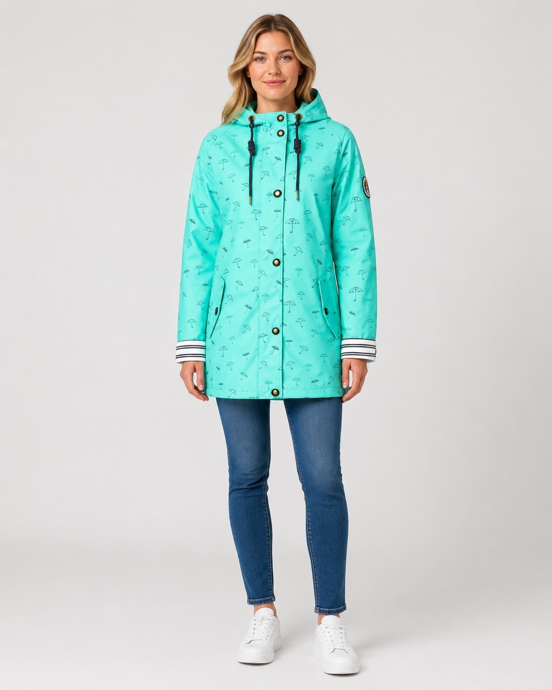 ankerglut Regenjacke »Friesennerz #ankerglutbucht Regenmantel, Longjacket« auch in Grossen Grössen erhältlich