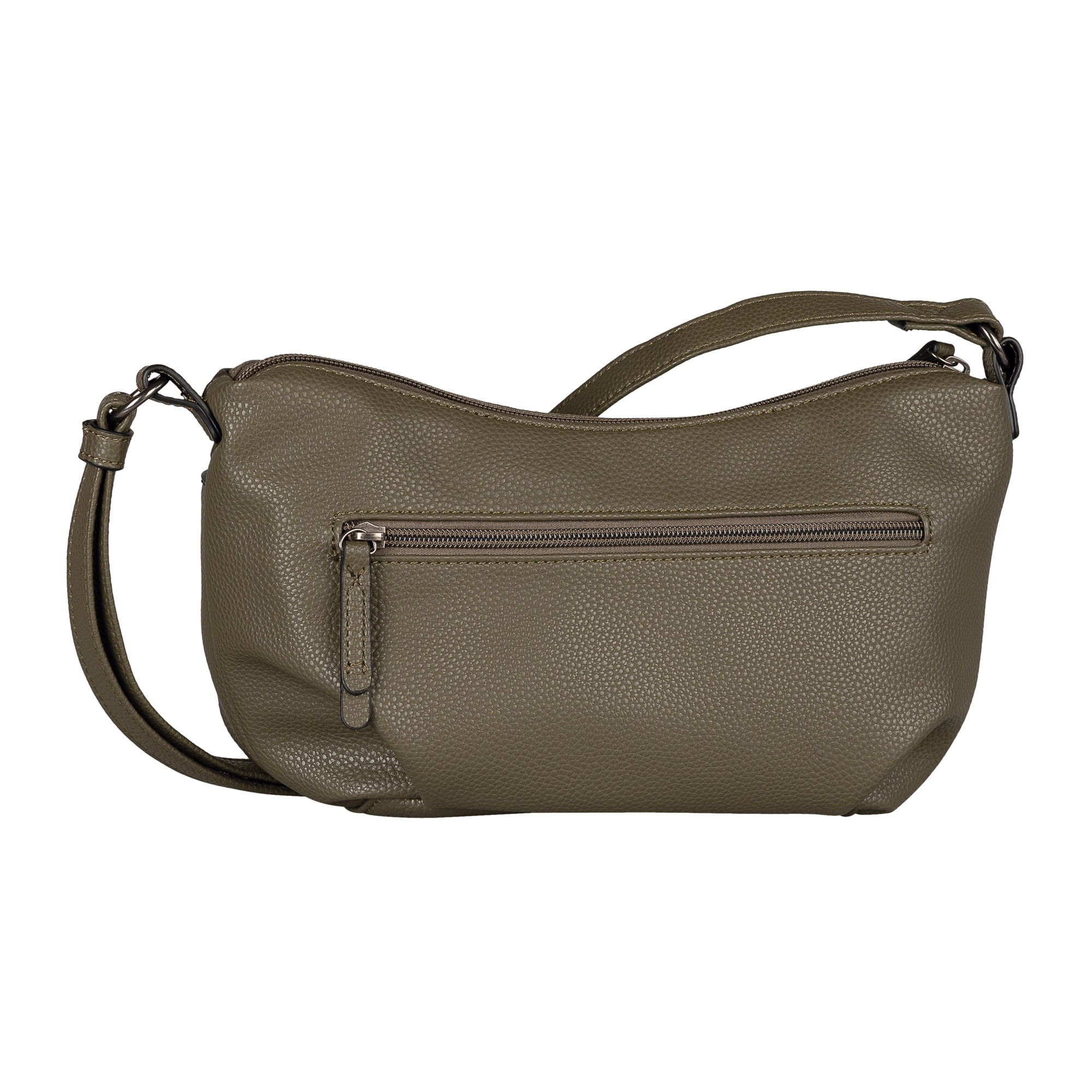 TOM TAILOR Sac à main »Miha« imitation velours doux avec imitation cuir grainé doux et beaucoup d'espace