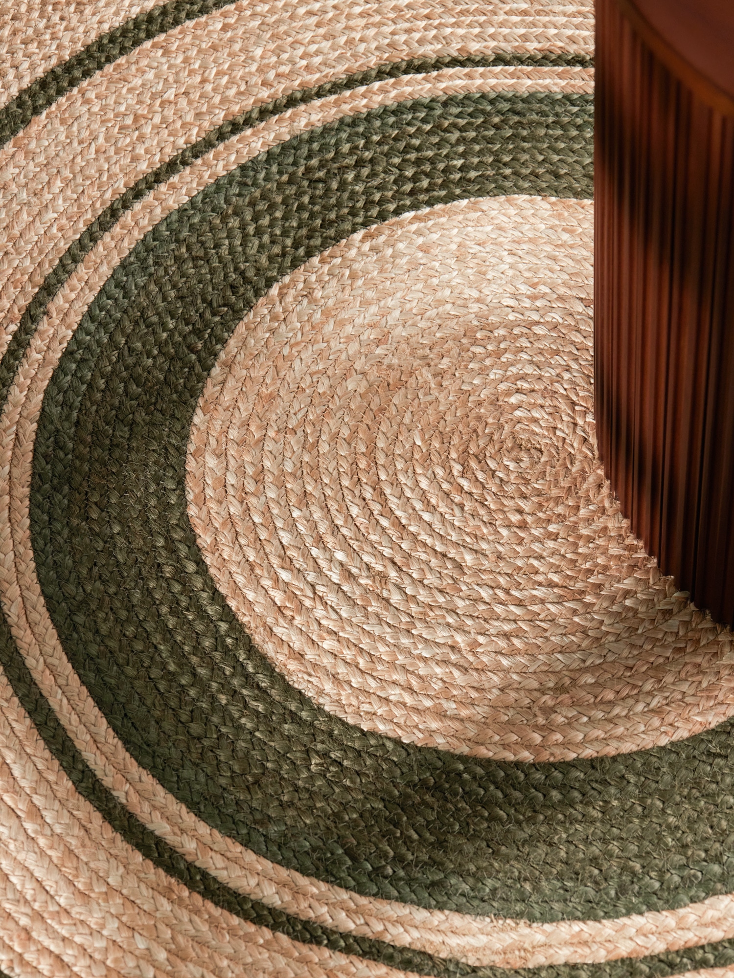 HANSE Home Teppich »Basil« rund 7 mm Höhe Jute, Handgemacht, Rund, Fransen, Wohnzimmerteppich, Naturteppich