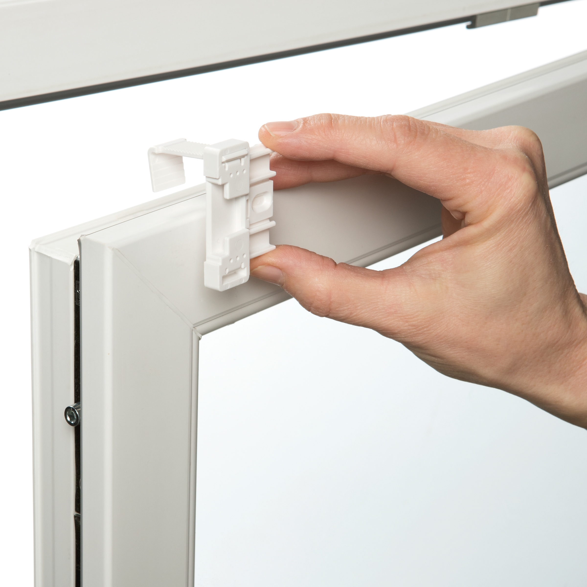 GARDINIA Kit de colle/clampes »EASYFIX EF-1« pour fenêtres avec joint en caoutchouc