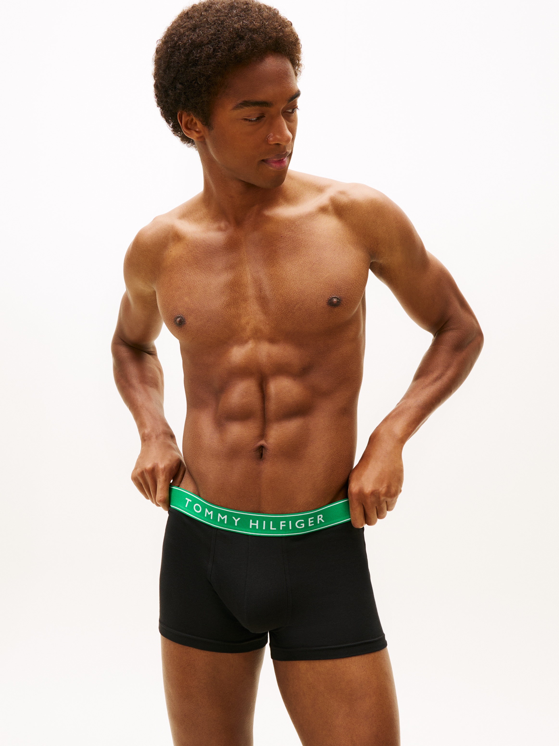 Tommy Hilfiger Underwear Tronc »3P TRUNK WB« Packung, 3er, 3 cuis mit Logobund