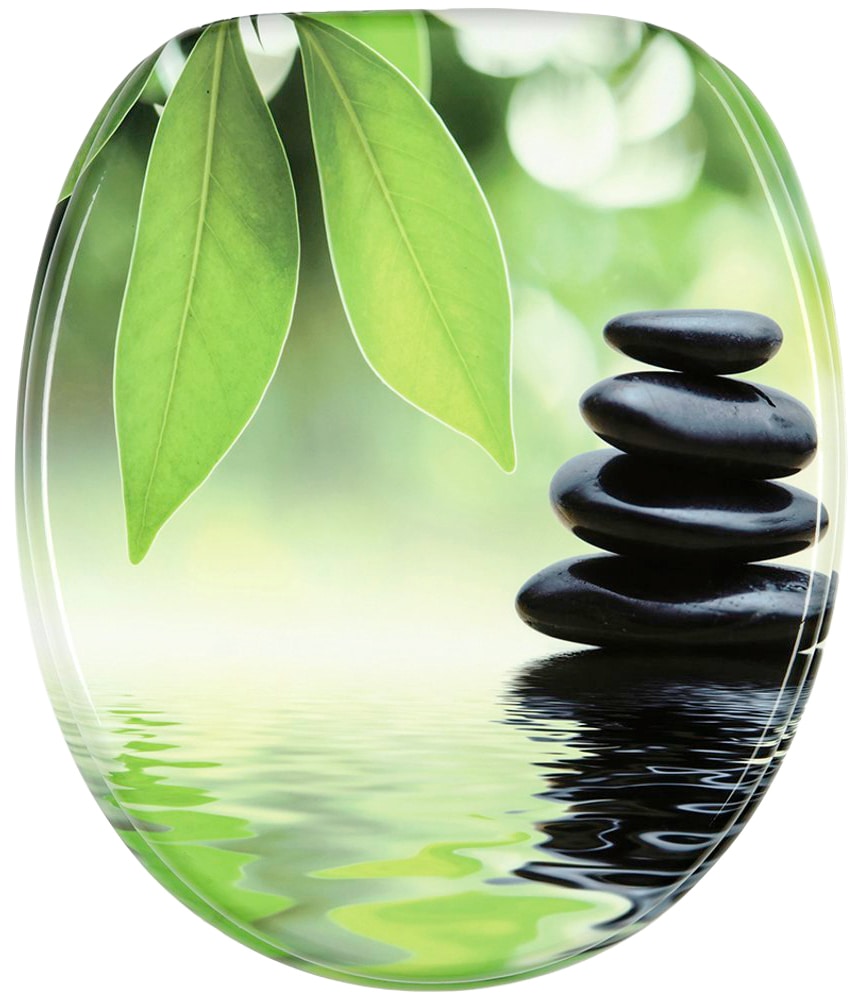 Sanilo Set d'accessoires de salle de bain »Harmony« bestehend aus WC-Sitz, Badteppich, Stöpsel, Seifenspender, WC-Bürste