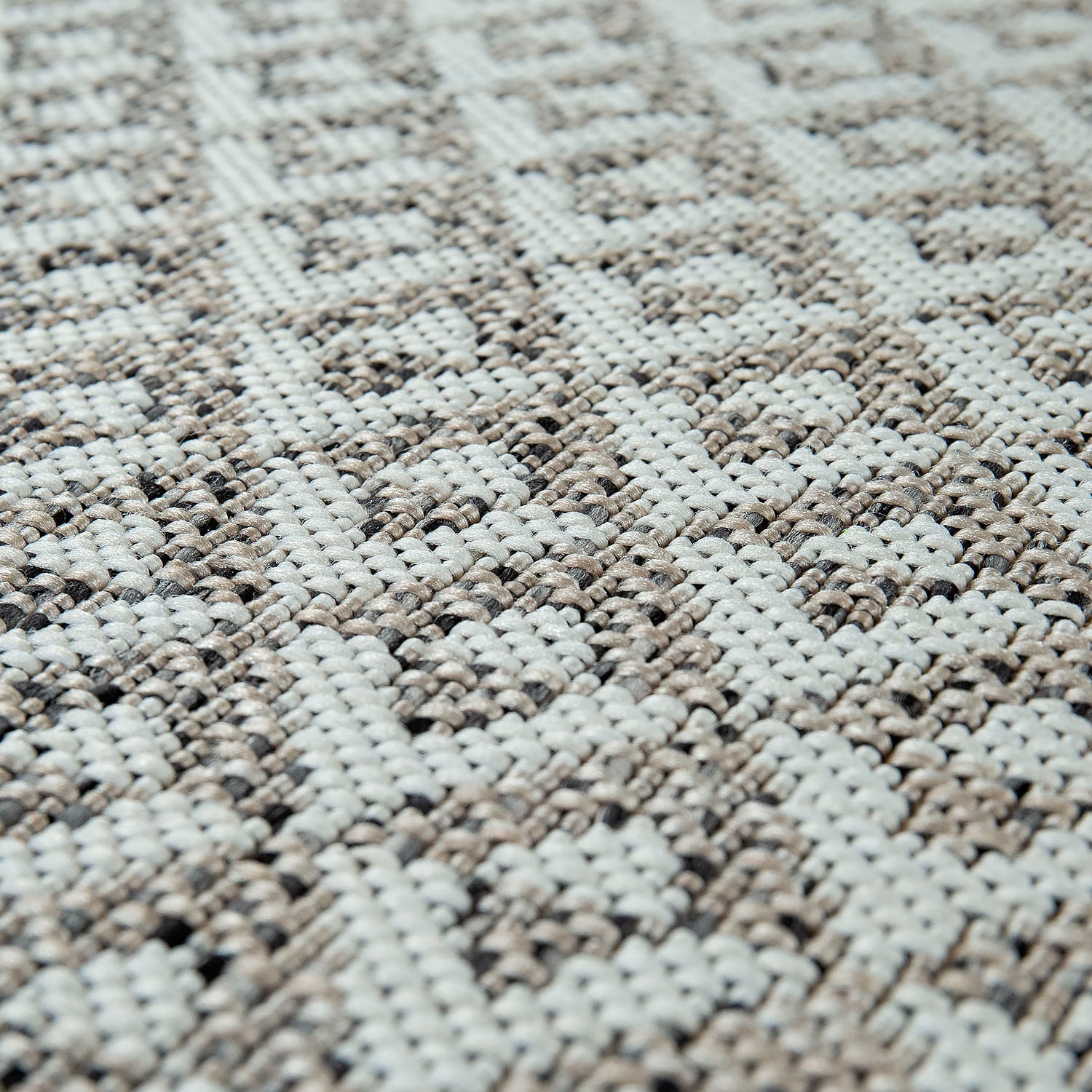 Paco Home Tapis »Kortrijk 745« Rectangulaire 4 mm Höhe Flachgewebe, modernes geometrisches Design, In- und Outdoor geeignet