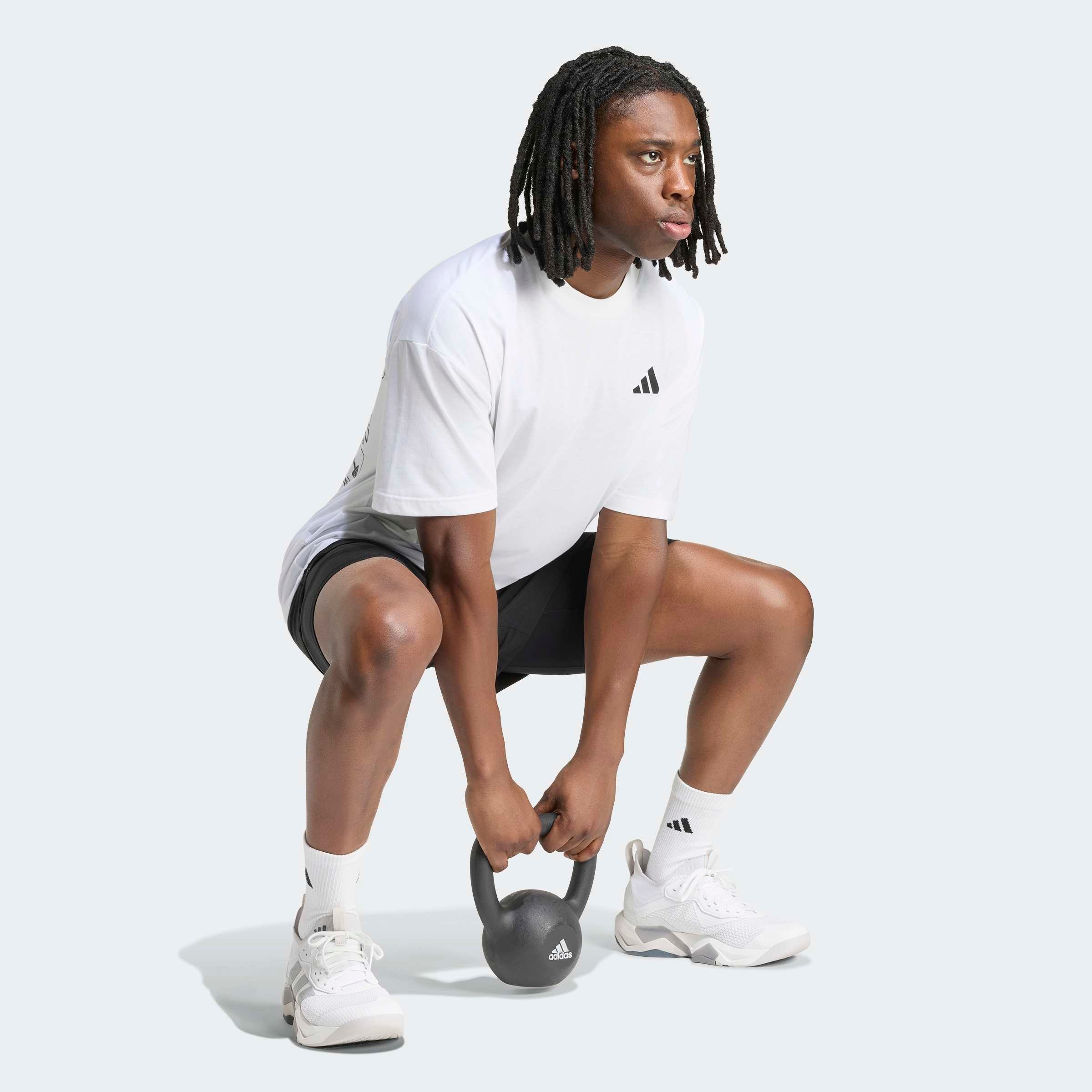 adidas Performance T-shirt »M FUN TRAIN G T« mit sportlichem Stil, für Basic, Fanmode, Festival und Streetwear