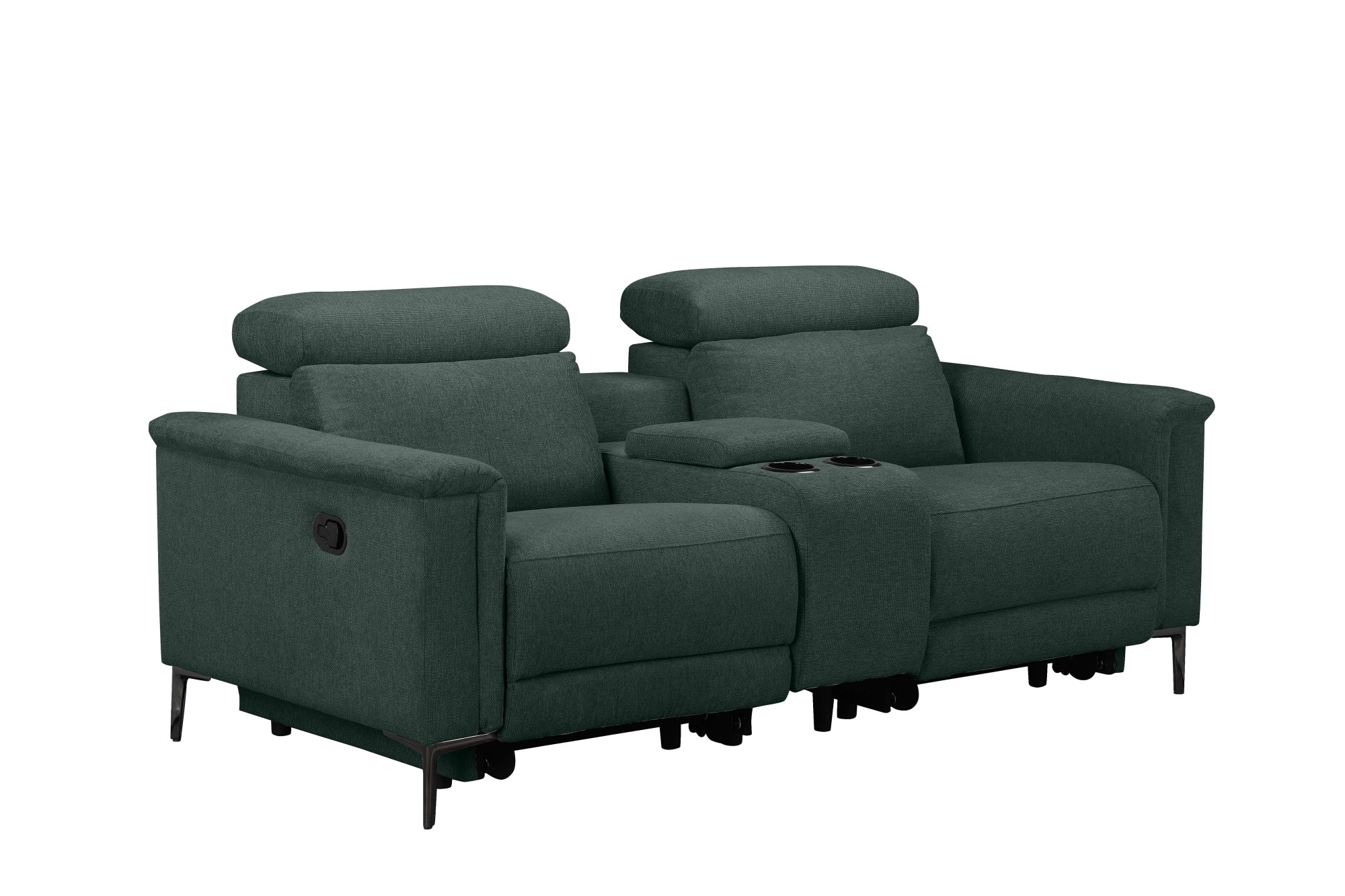 Home affaire 2-Sitzer »LUND, Kinosofa, Relaxfunktion, TV-Sessel, manuell/elektrisch (USB-A)« Kopfteilverstellung, Getränkachhalter, u. Staufach