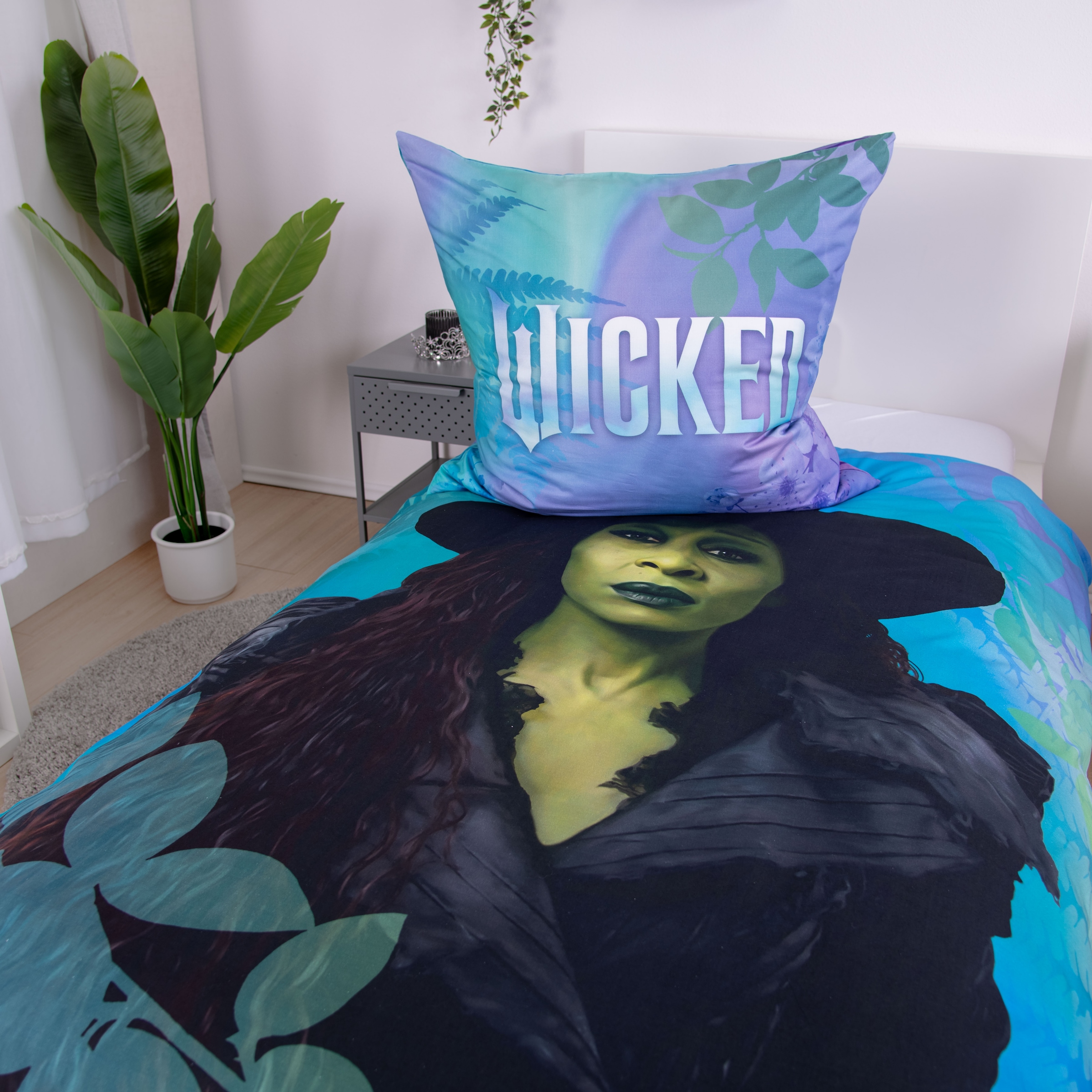 Wicked Linge de lit réversible »Wicked« 2 cuis avec motifs magiques