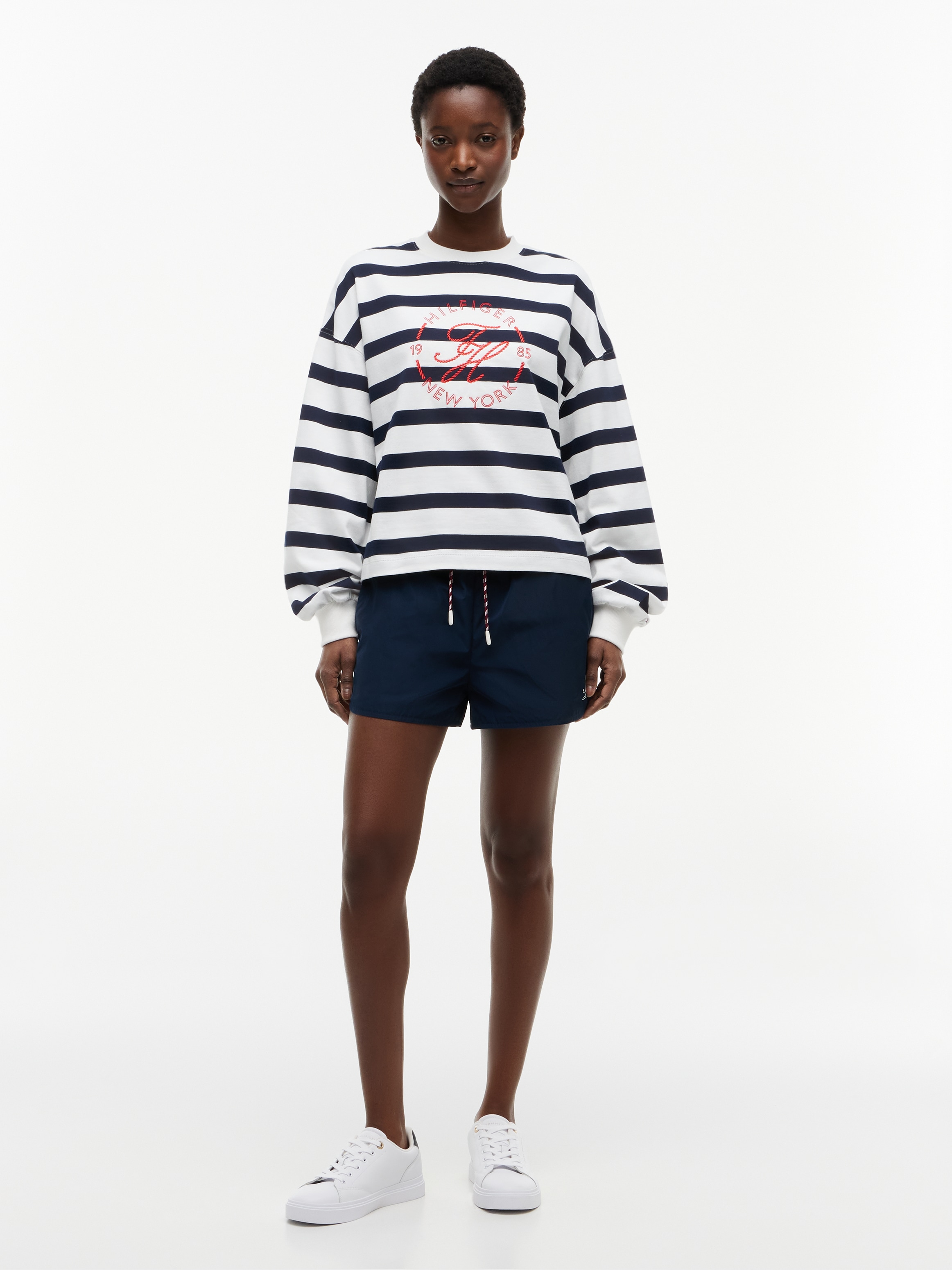 Tommy Hilfiger Sweatshirt »TH ROUNDAL C-NK RLX LONGSLEEVE«, Baumwolle, relaxed fit
