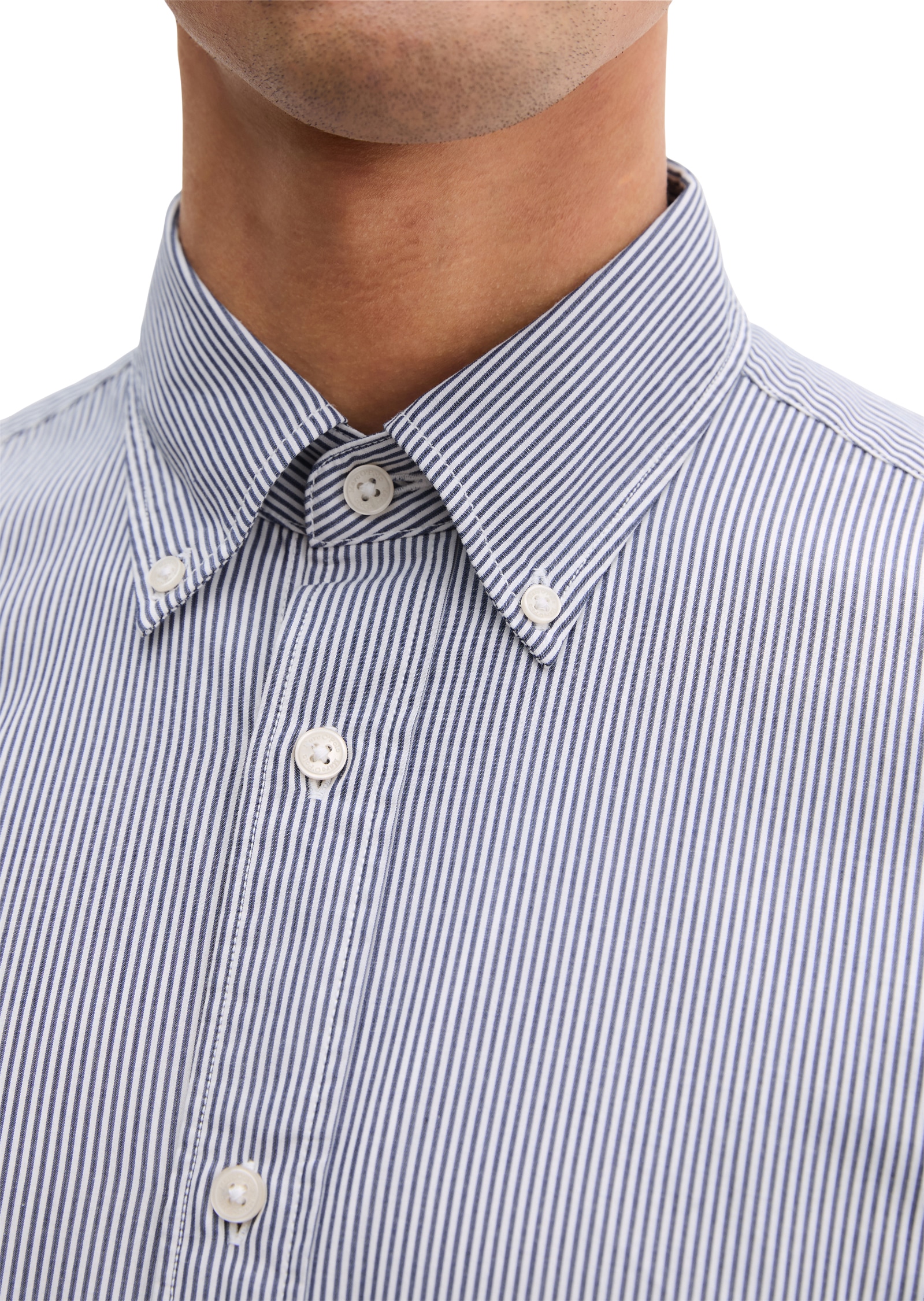 Marc O'Polo Chemise à rayures regular Fit, Bio-Baumwolle, Button-down-Kragen