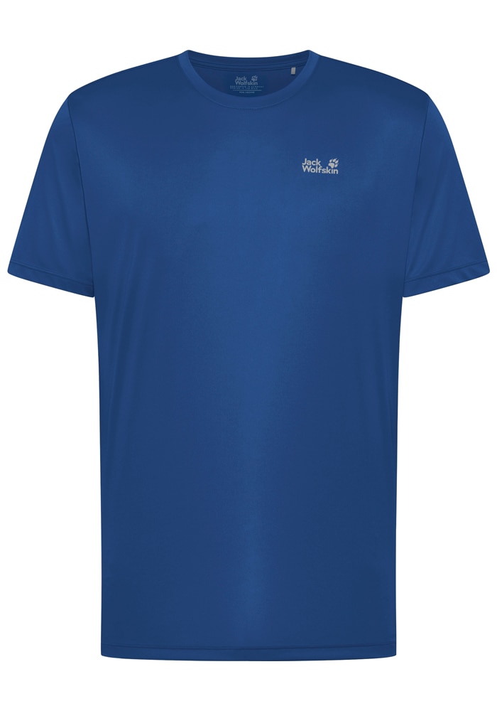 Jack Wolfskin T-shirt fonctionnel »TECH T M« respirant, manches courtes, col rond, sans fermeture