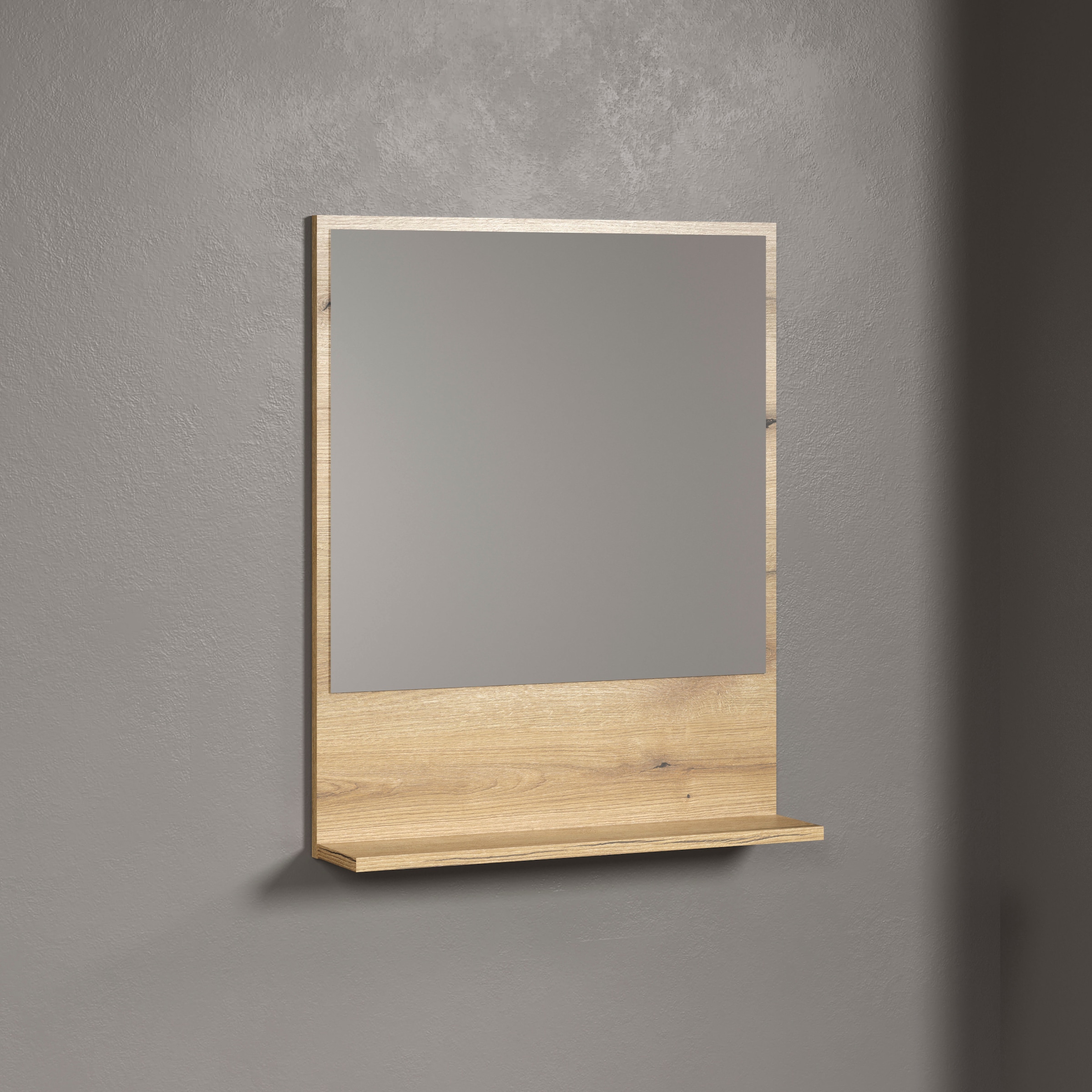 welltime Miroir de salle de bain »Amrum« Wandspiegel mit Ablage - (B/T/H) wahlweise 60 bis 80/14/74 cm