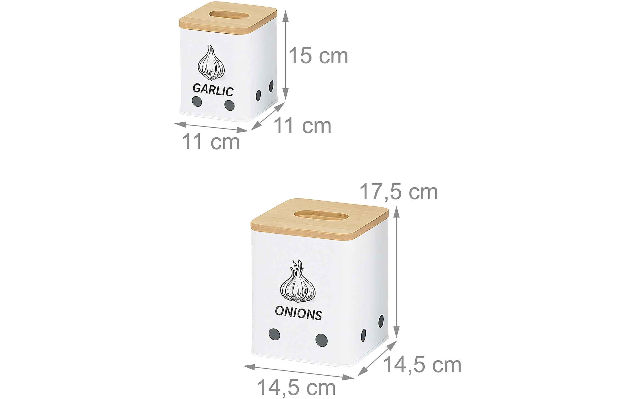 relaxdays Boîte de rangement »3er Set«