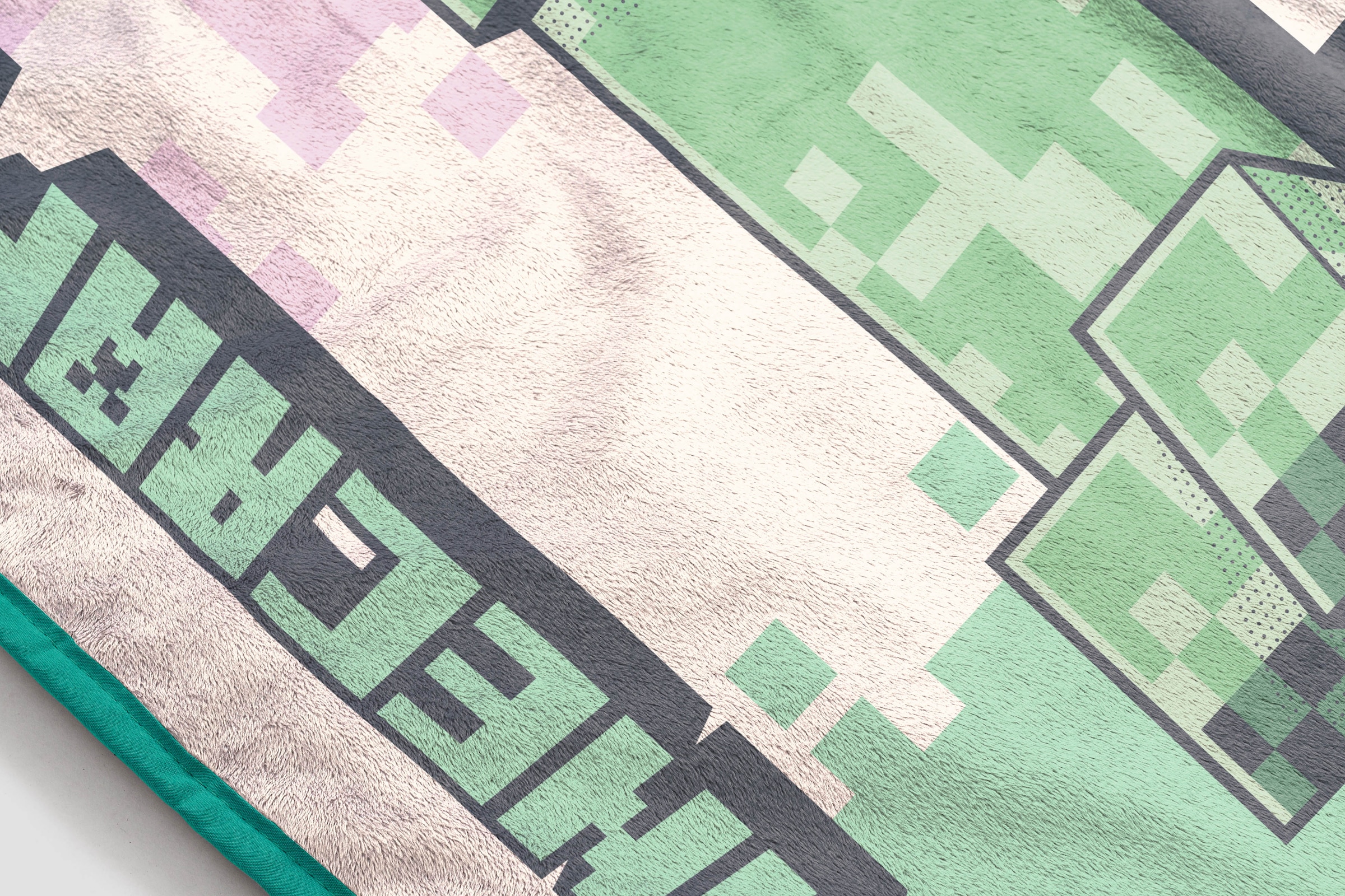 Minecraft Couverture pour enfants »Minecraft Creeper 130 x 150 cm« duveteux