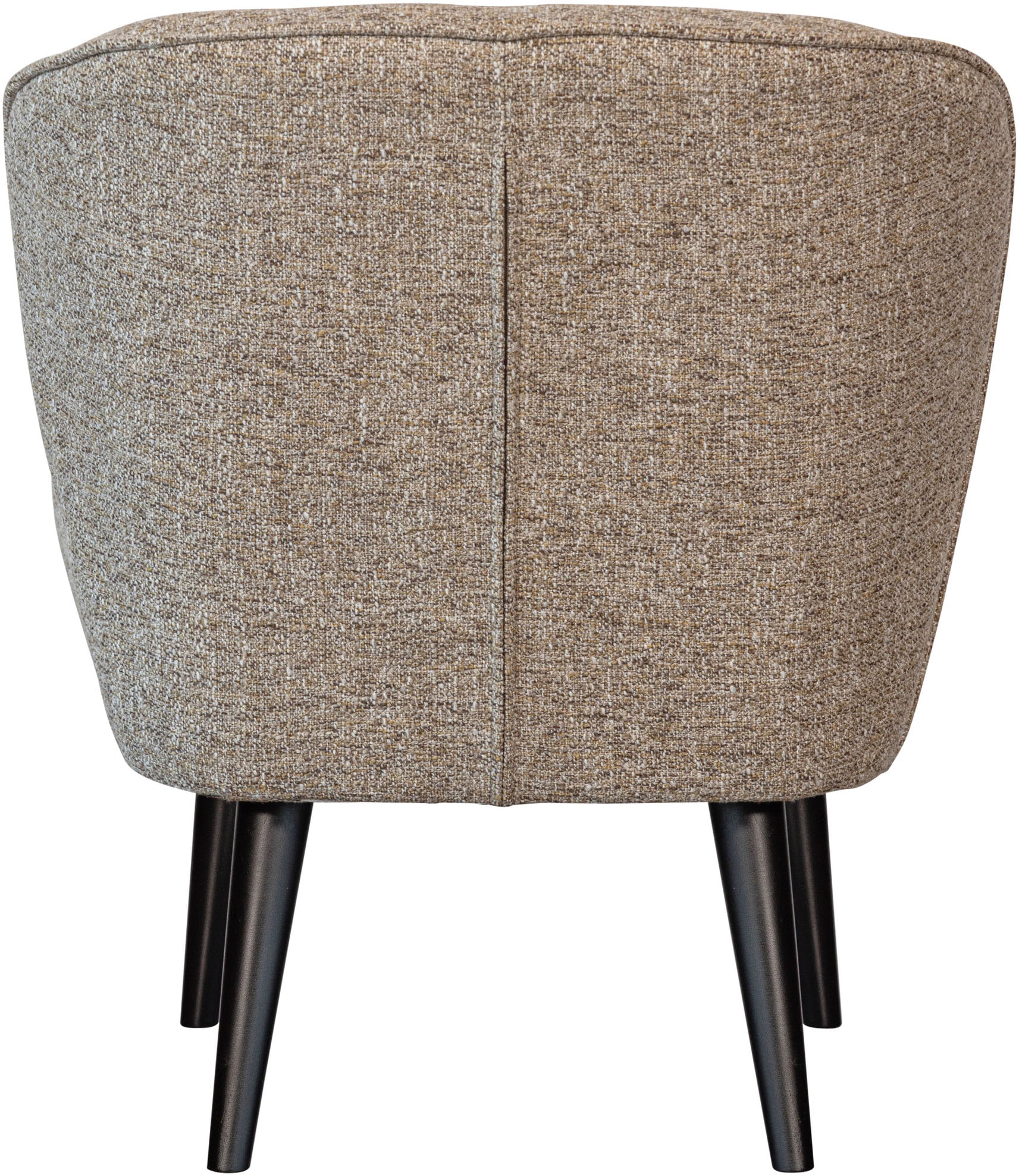 WOOOD Sessel »Sara Bezug mit Birkenholzbeinen, mittlere Sitzhöhe, H71 x B59 x T70 cm« Melange bezug ,Tragkraft 90 kg, Hohe Verschleissfestigkeit