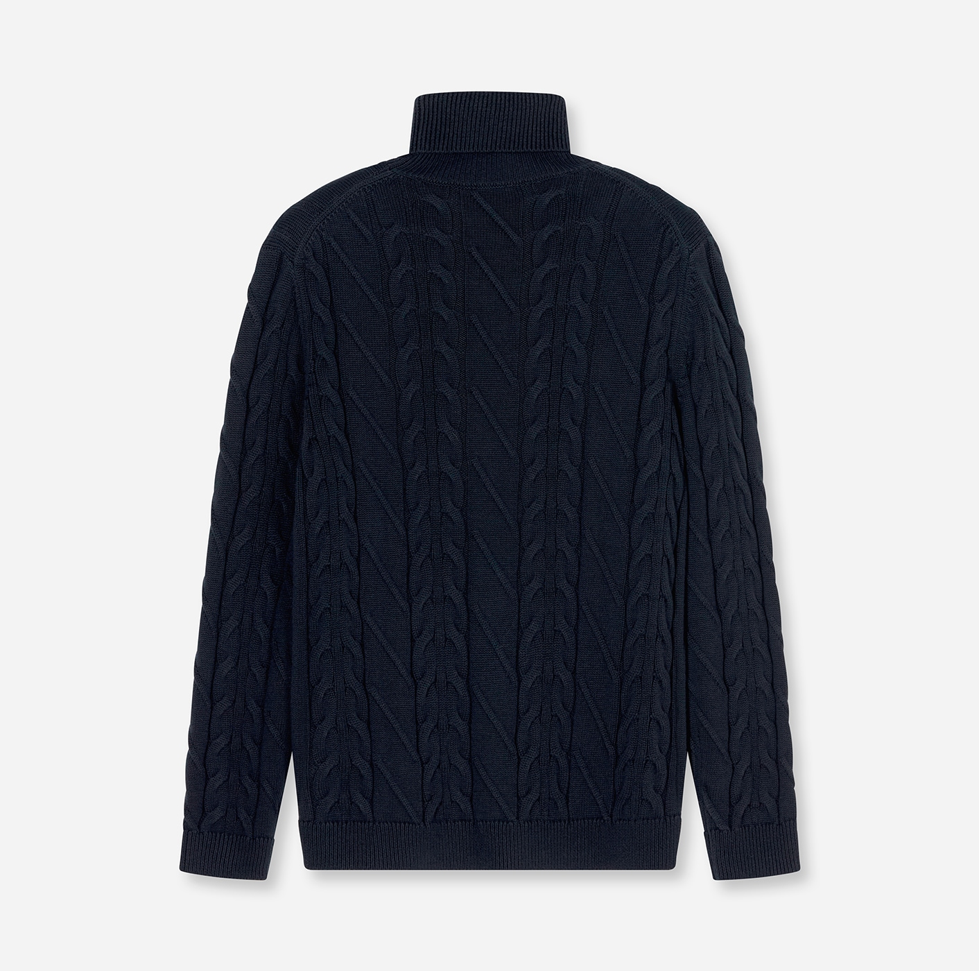 OLYMP Rollkragenpullover »Casual« regular fit, mit Wollanteil, Zopfmuster