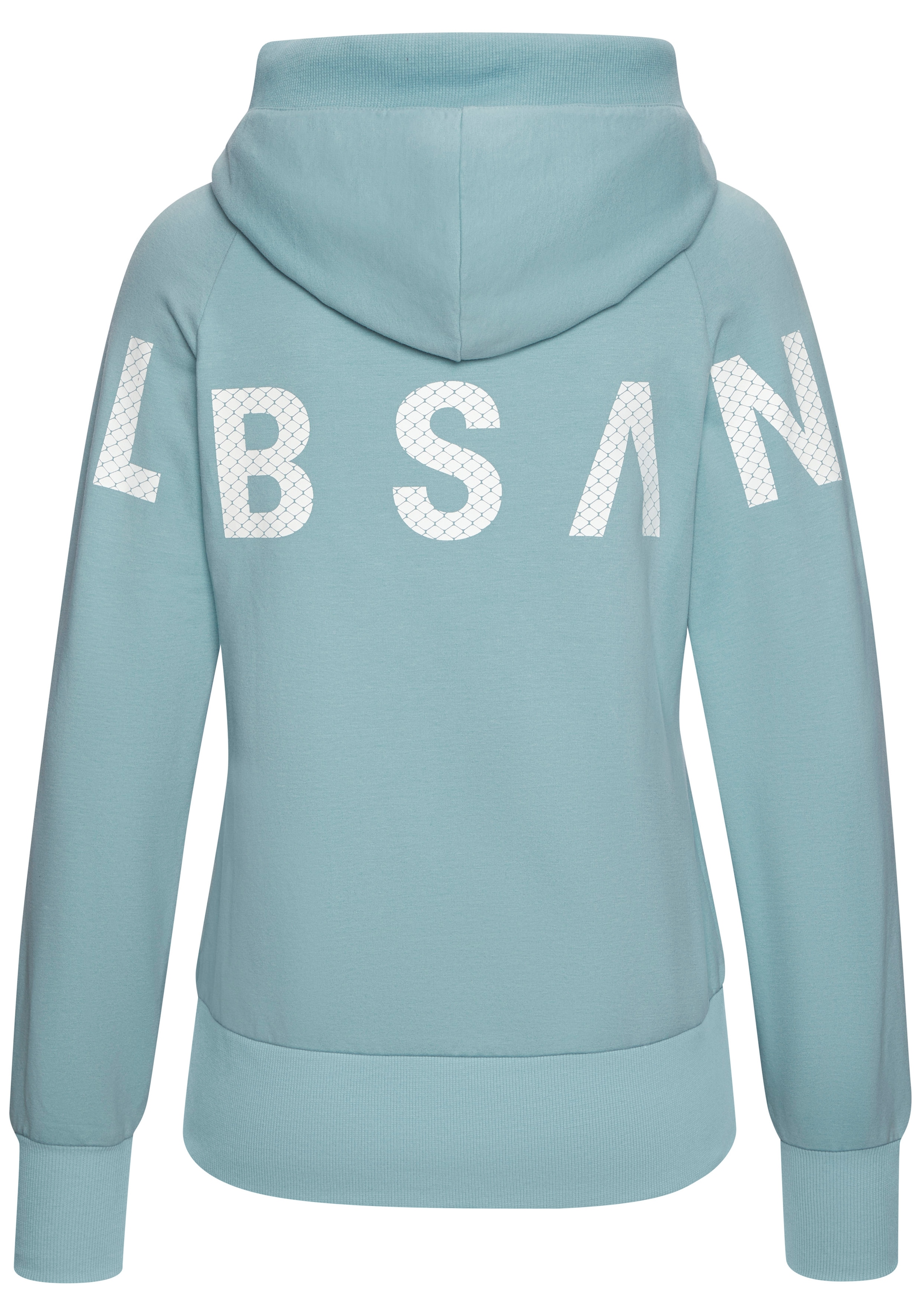 Elbsand Sweat à capuche »Kalea« mit grossem Logodruck hinten, bequeme Freizeitjacke mit Taschen
