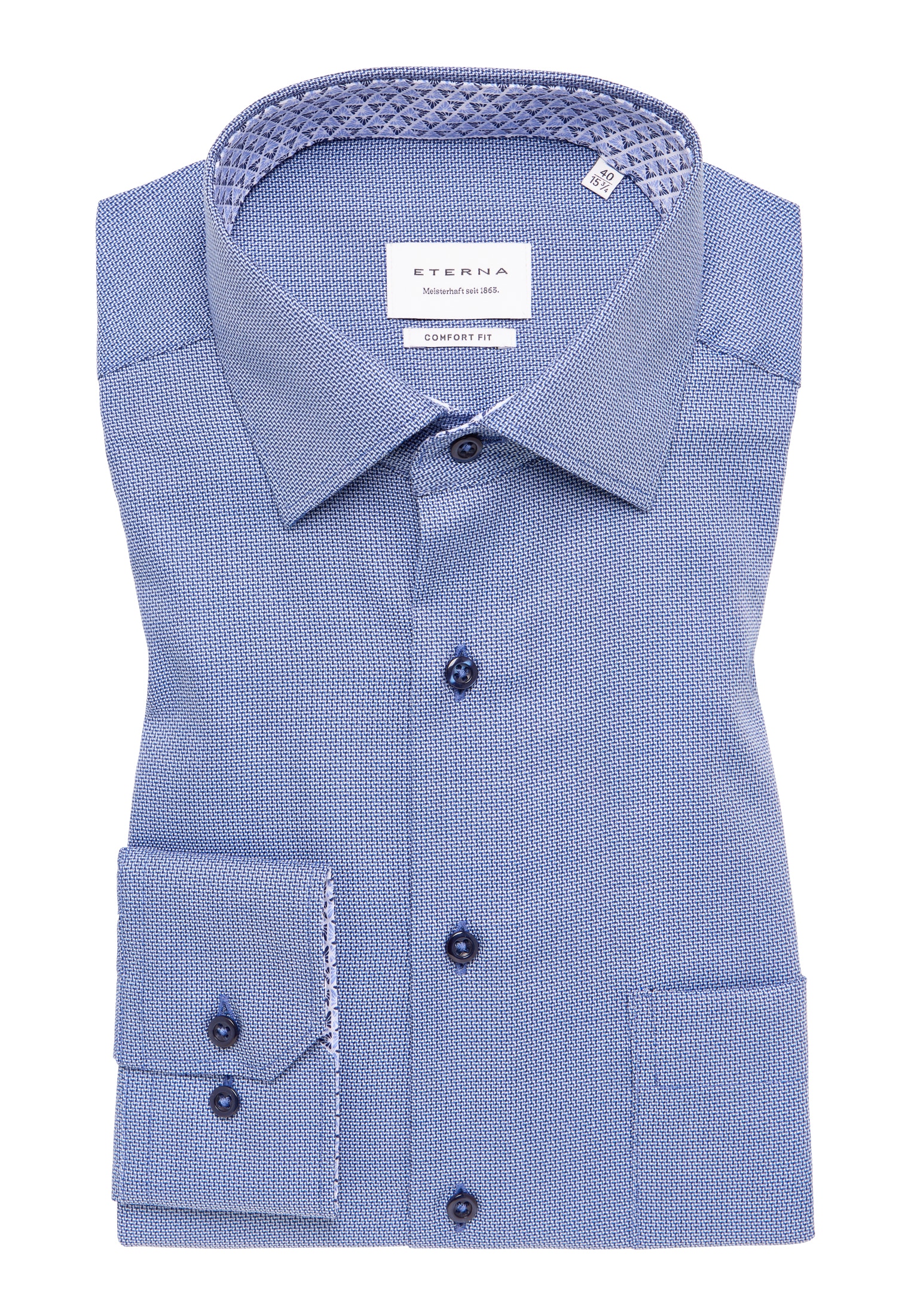 Eterna Langarmhemd »COMFORT FIT« NON IRON (bügelfrei)