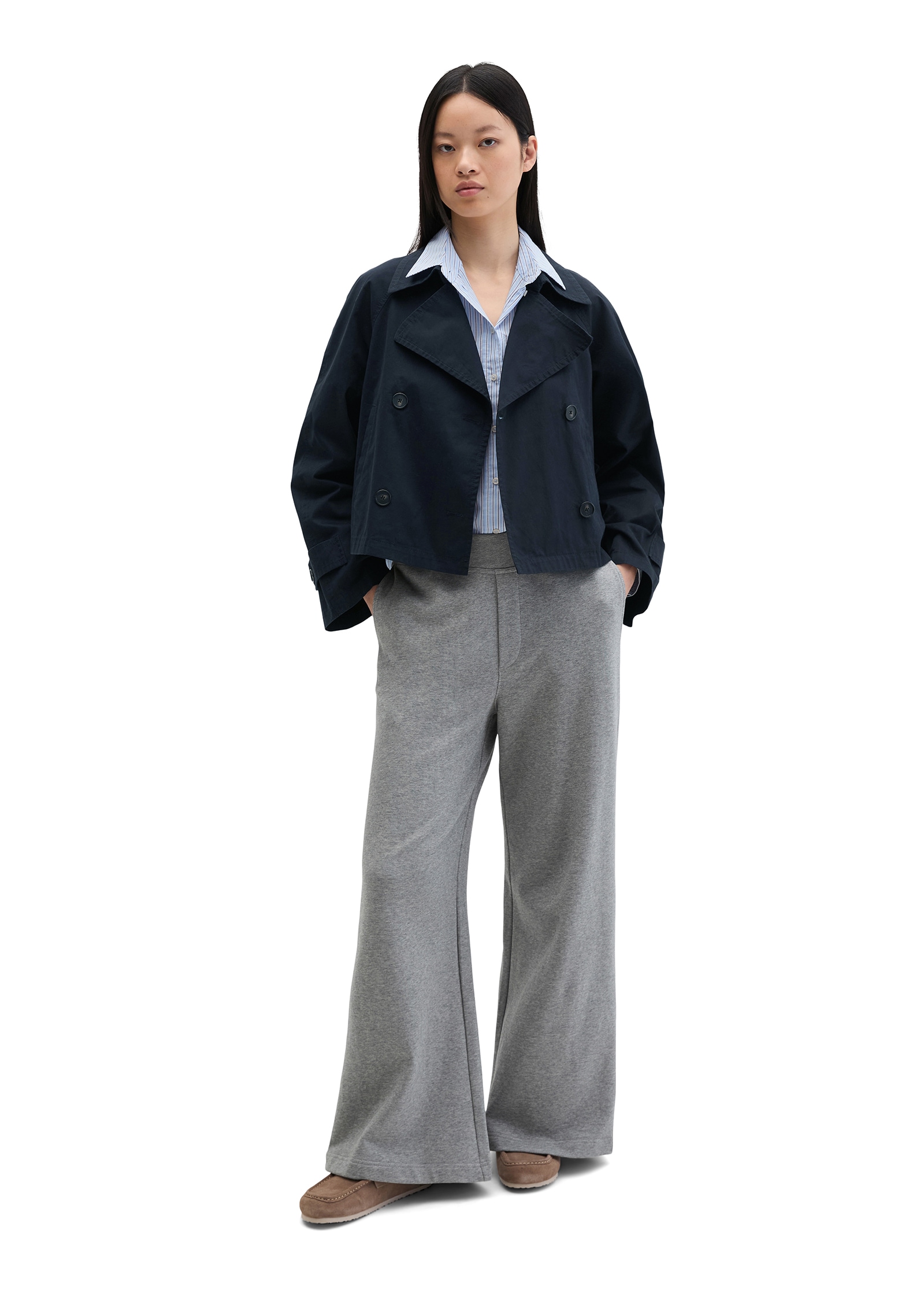 Marc O'Polo Veste courte Trenchjacke relaxed aus Organic Cotton-Twill