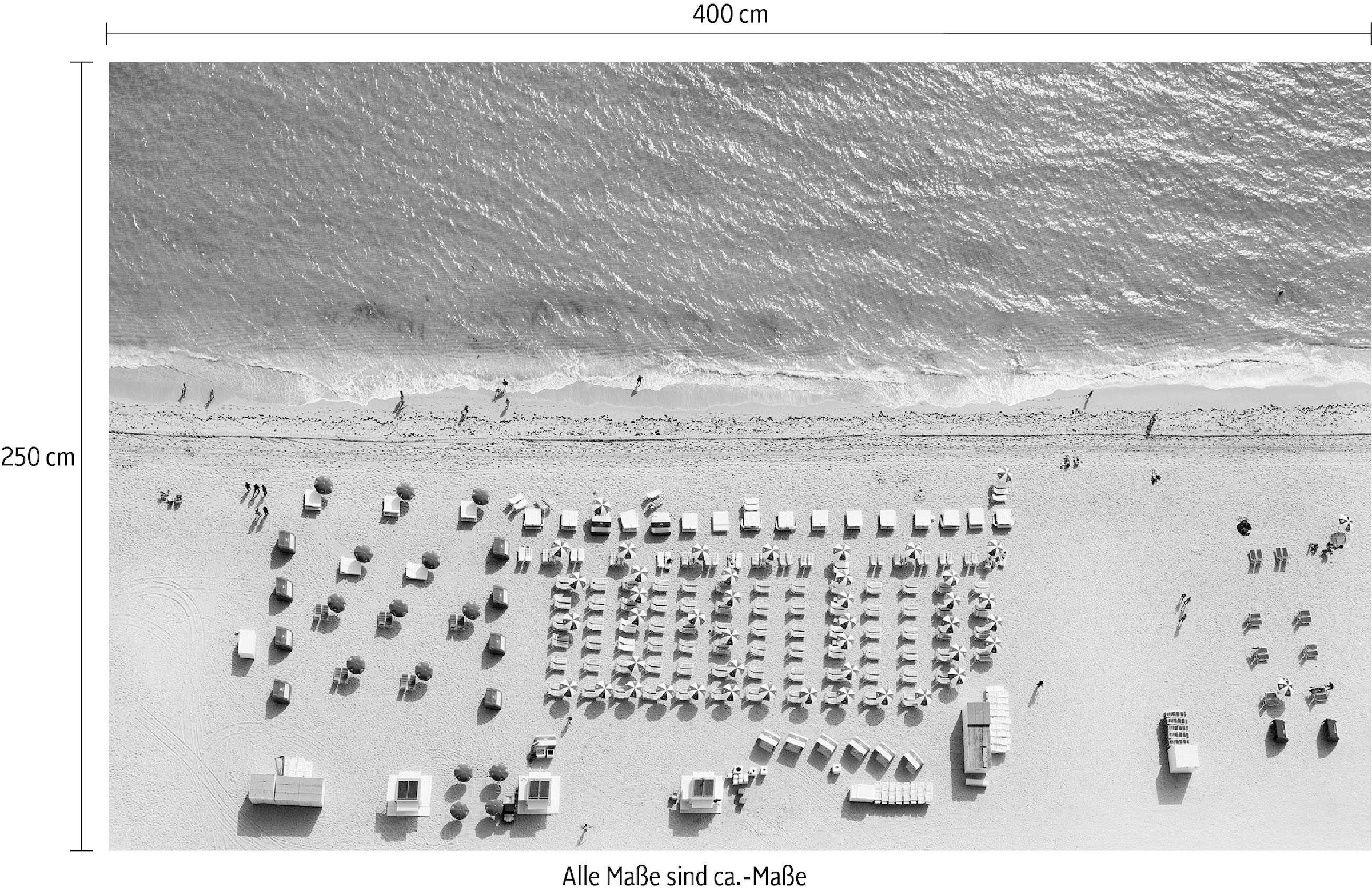 Komar Papier peint intissé »Digitaldruck Vlies -  Pink Umbrella - Grösse 400 x 250 cm« imprimé Wohnzimmer, Schlafzimmer