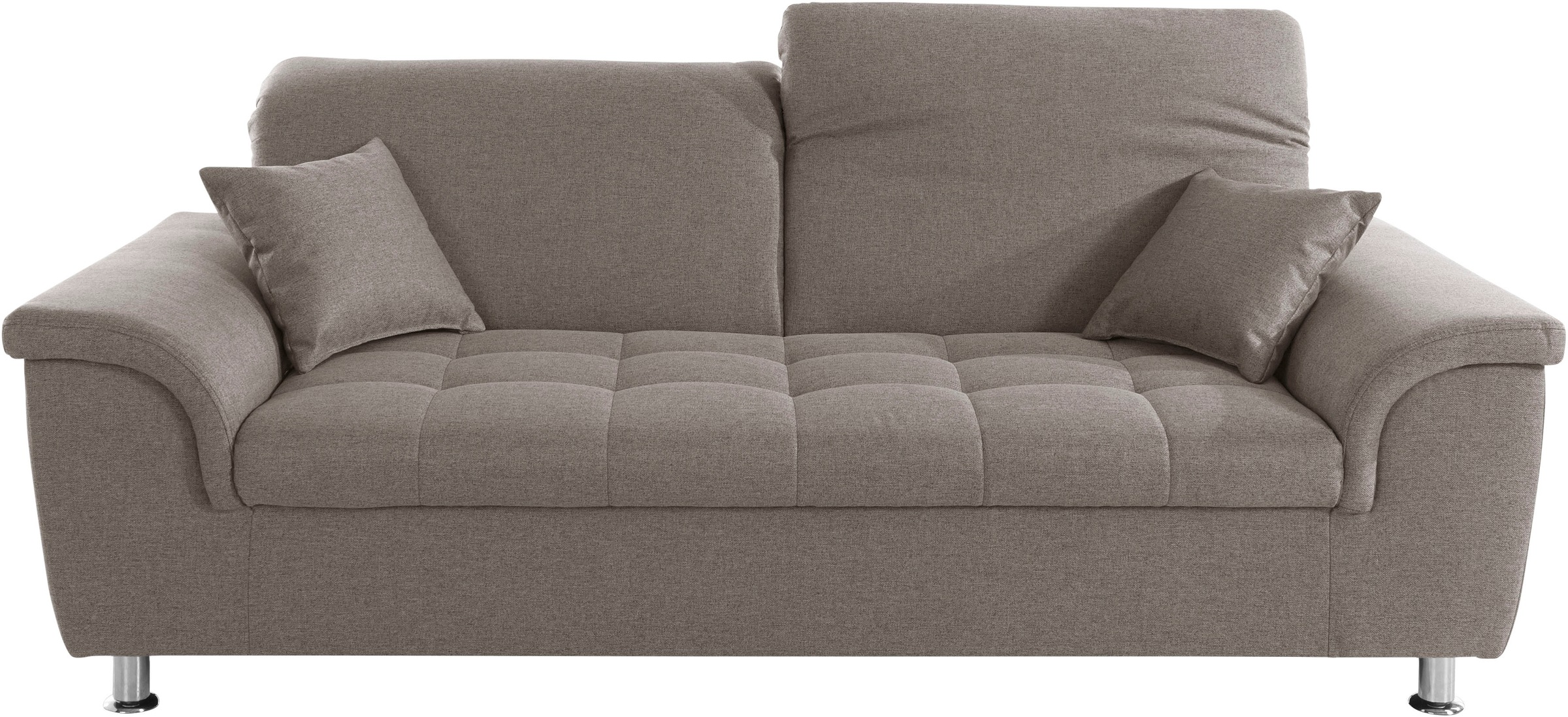 DOMO collection 2,5-places »Franzi, zeitlos und elegant, moderne Sitzheftung« wahlweise mit Kopfteilverstellung, inklusive Zierkissen