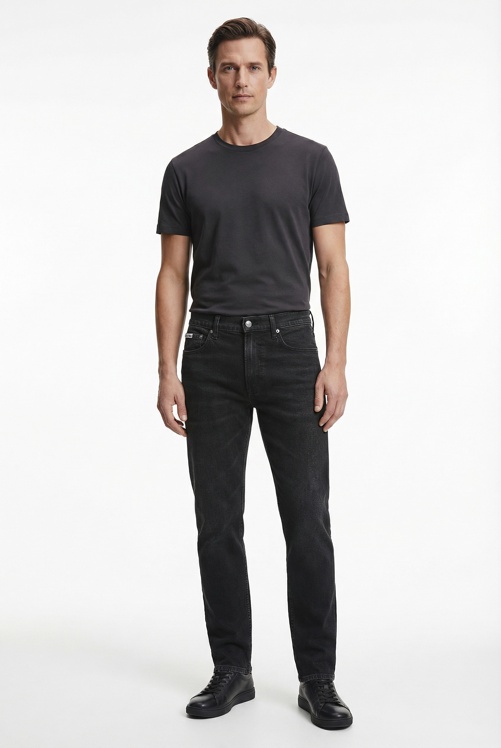 Calvin Klein Jeans Jeans droit Coupe régulière avec poches