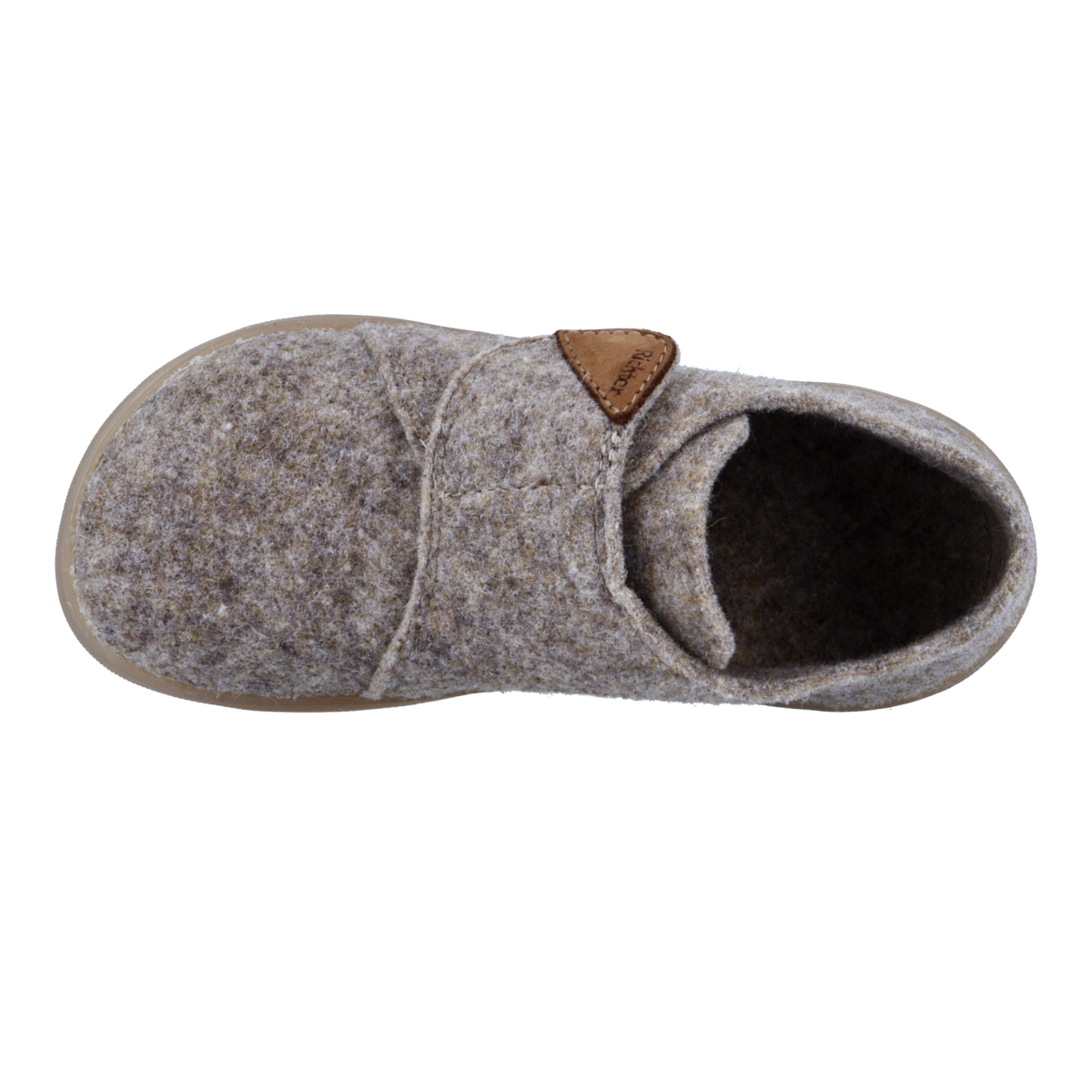 Richter Chaussures pieds nus »Fun (Felt)«  Hausschuh mit Kontrastbesatz, Grössenschablone zum Download