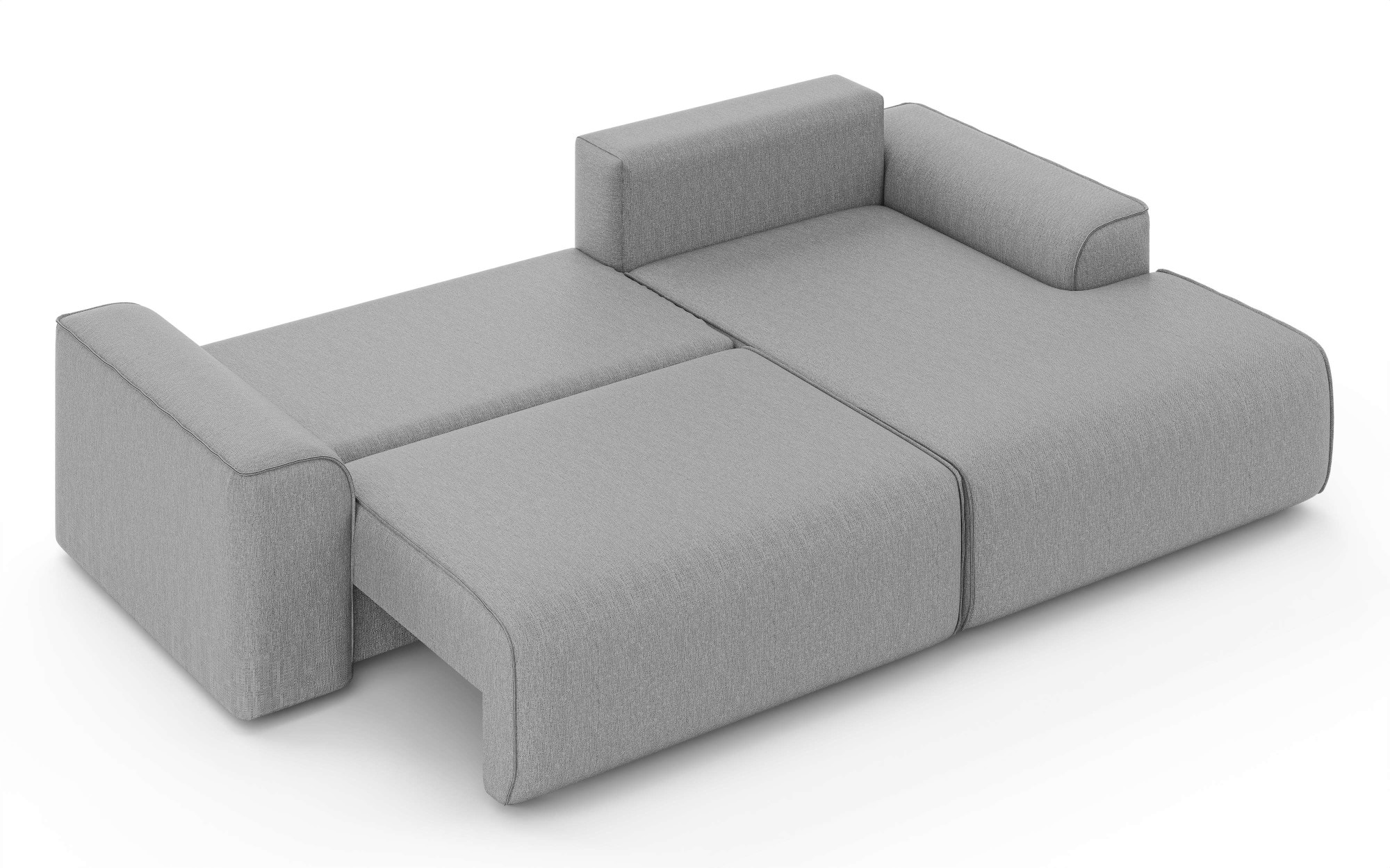 Home affaire Ecksofa »Santenay mit Bettfunktion und Bettkasten, Masse: B/T/H 266/164/90 cm« L-Form mit Wellenfederung, Schlaffläche: 140x213 cm, auch in Cord