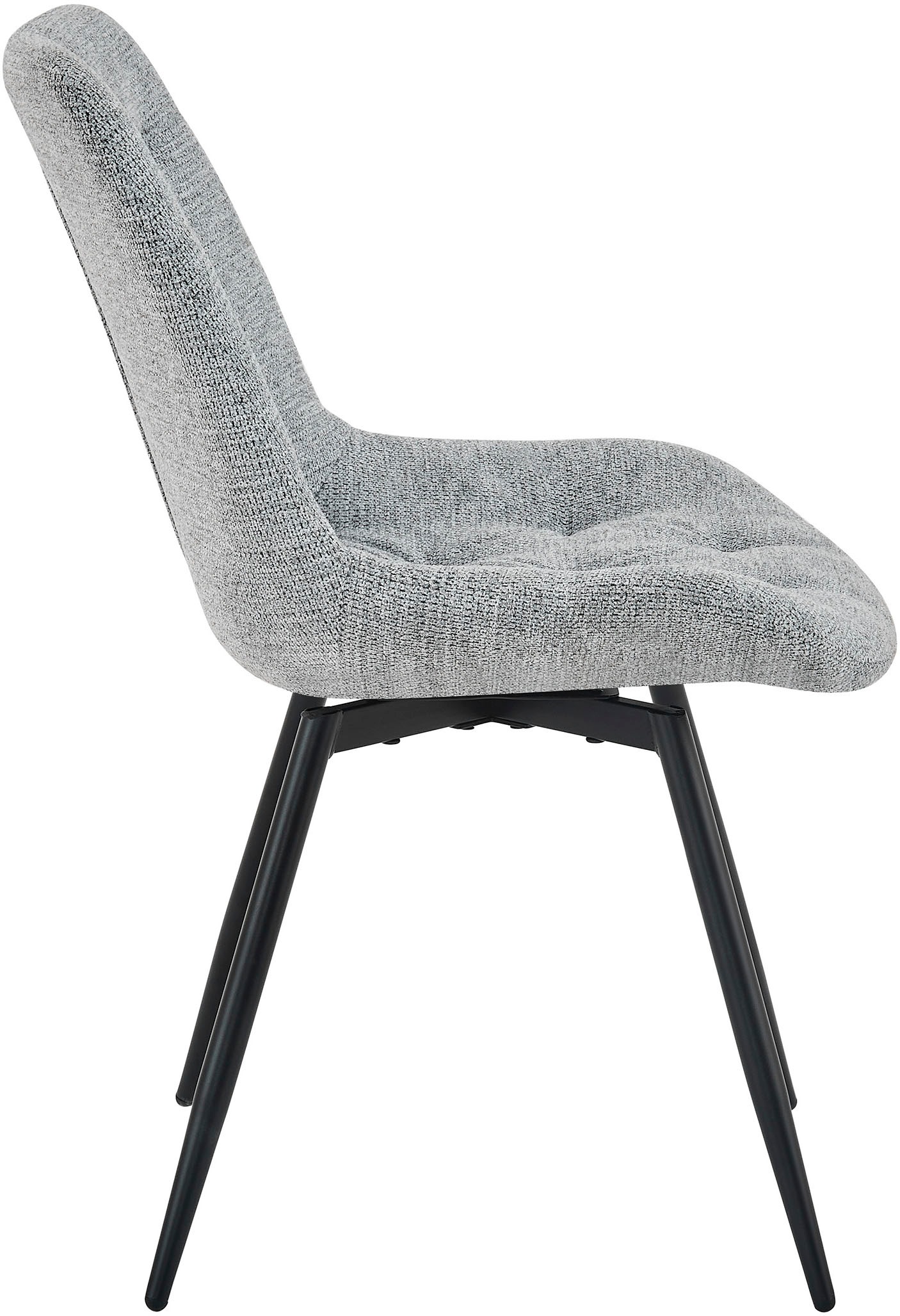 byLIVING Esszimmerstuhl »Aragon« (Set) 2 Stk.360 Grad drehbarer Stuhl, hochwertiger Webstoffbezug mit Steppung