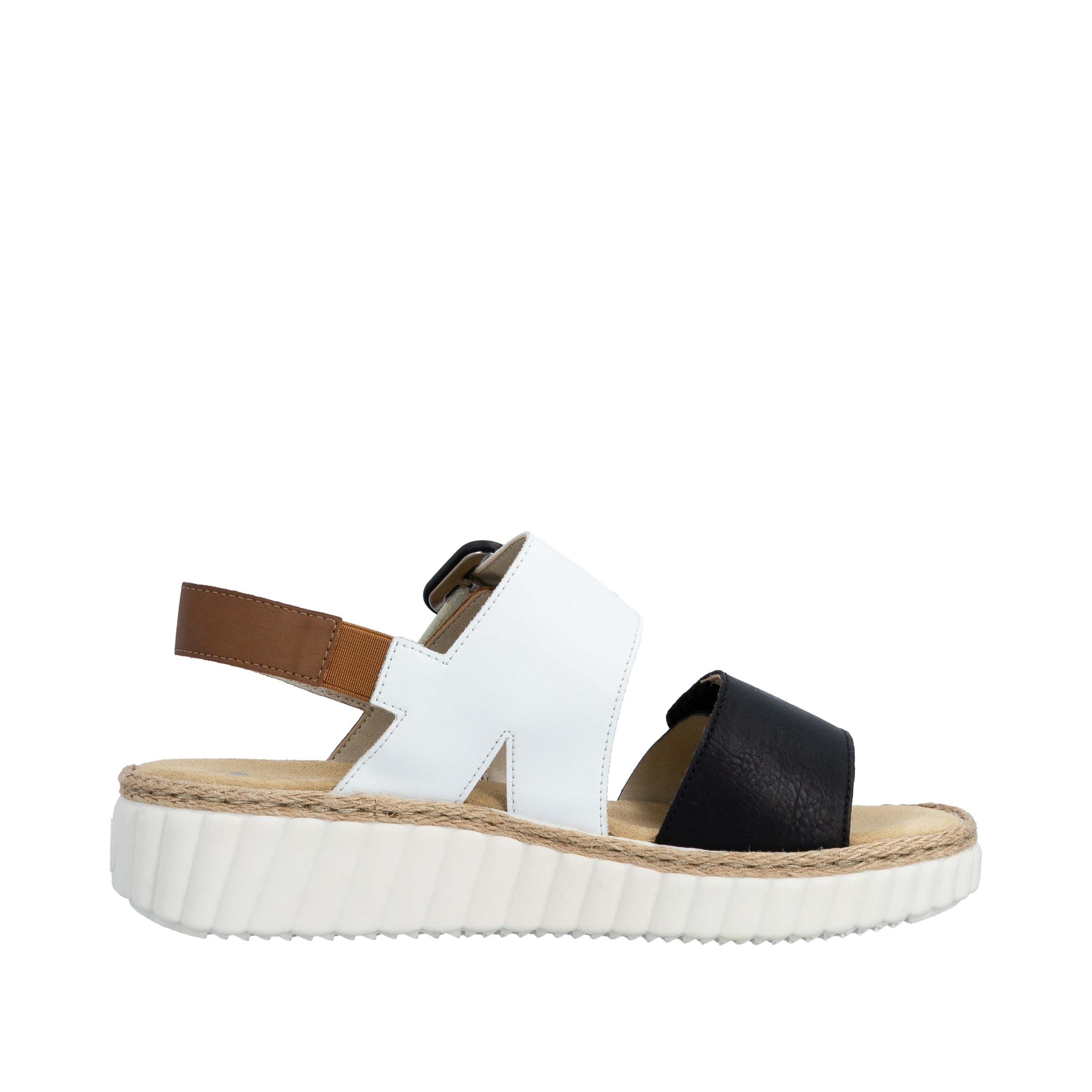 Rieker  chaussure d'été, sandale, talon compensé, forme confortable