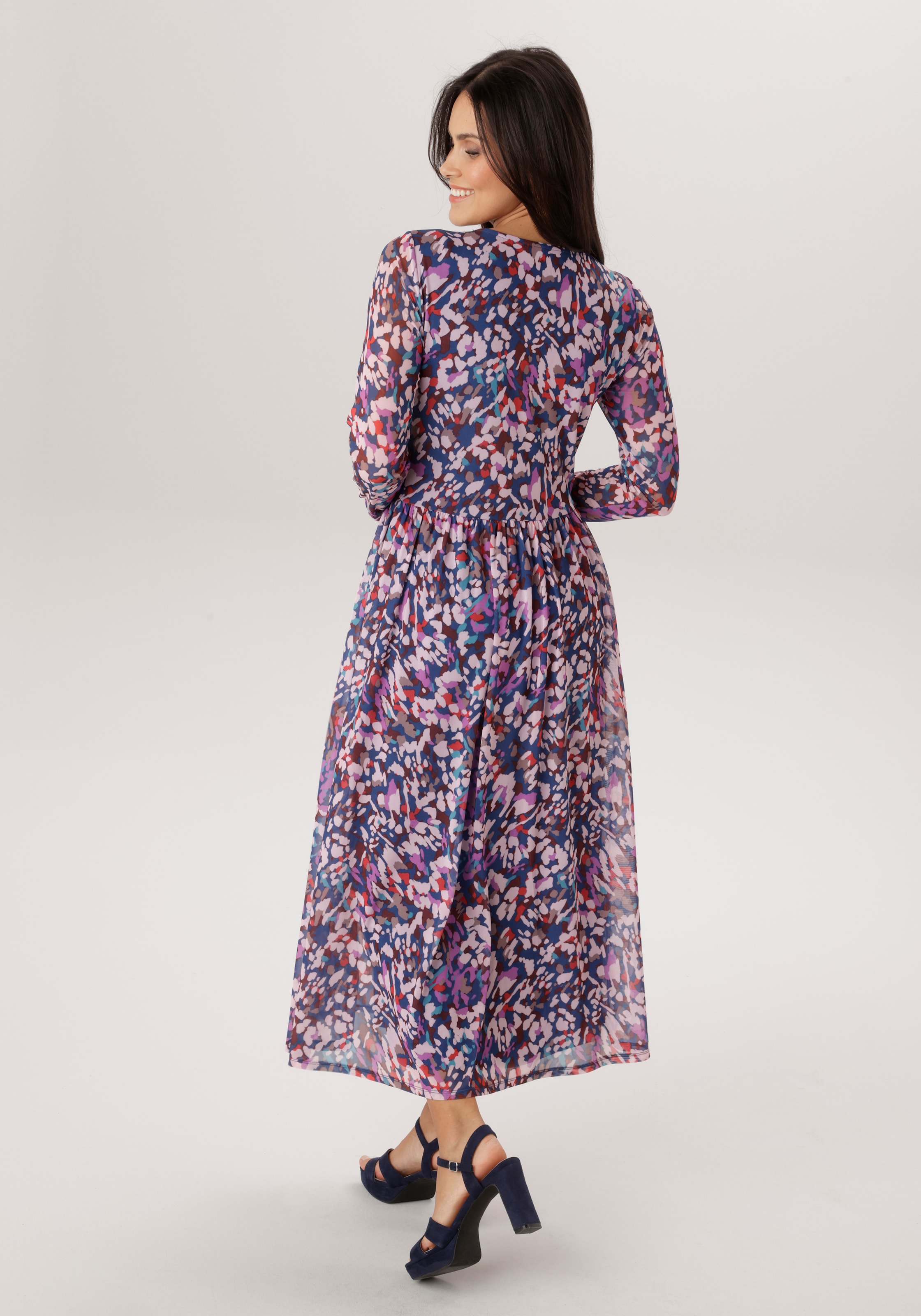 Aniston SELECTED Robe midi im ausdruckstarkem Druckdessin - NEUE KOLLEKTION