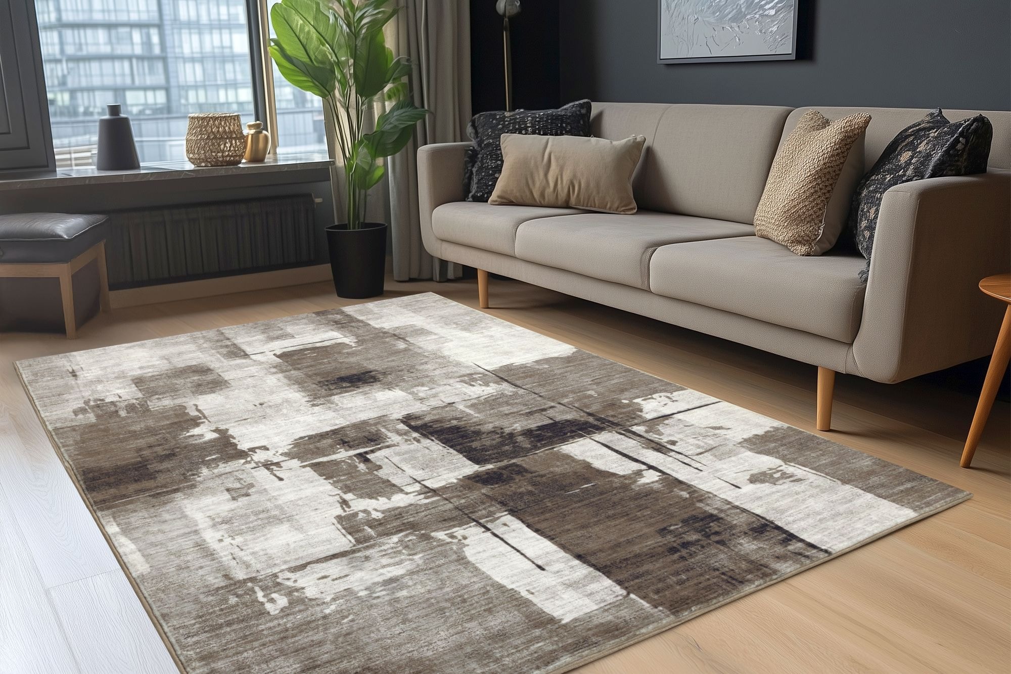 Kayoom Teppich »Elegantica 325« rechteckig 12 mm Höhe Kurzflor, Modernes Muster, Deko, Wohnzimmer
