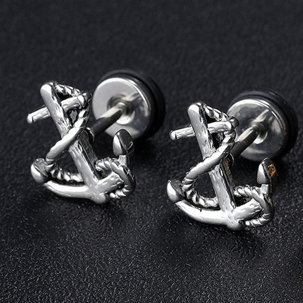 Firetti Paar Ohrstecker »Schmuck Geschenk Ohrschmuck Fake Plug Anker«