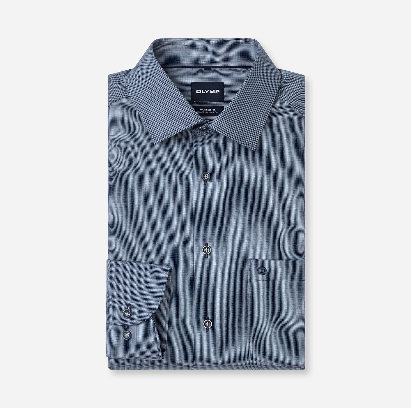OLYMP Chemise à manches longues »Luxor« Chemise business, col New Kent, coupe moderne