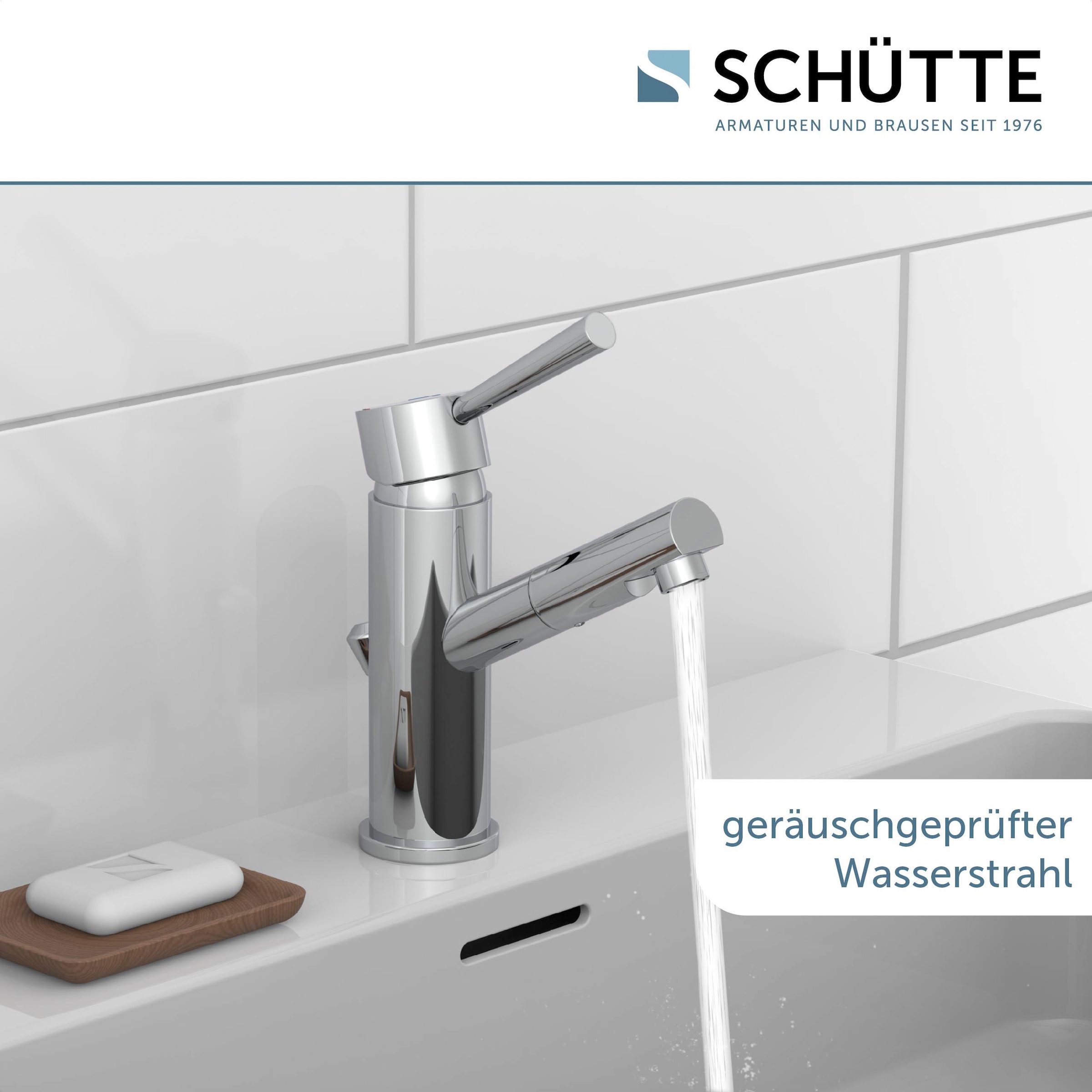 Schütte Waschtischarmatur »Cornwall« mit Zugstange, Ablaufgarnitur, Mischbatterie