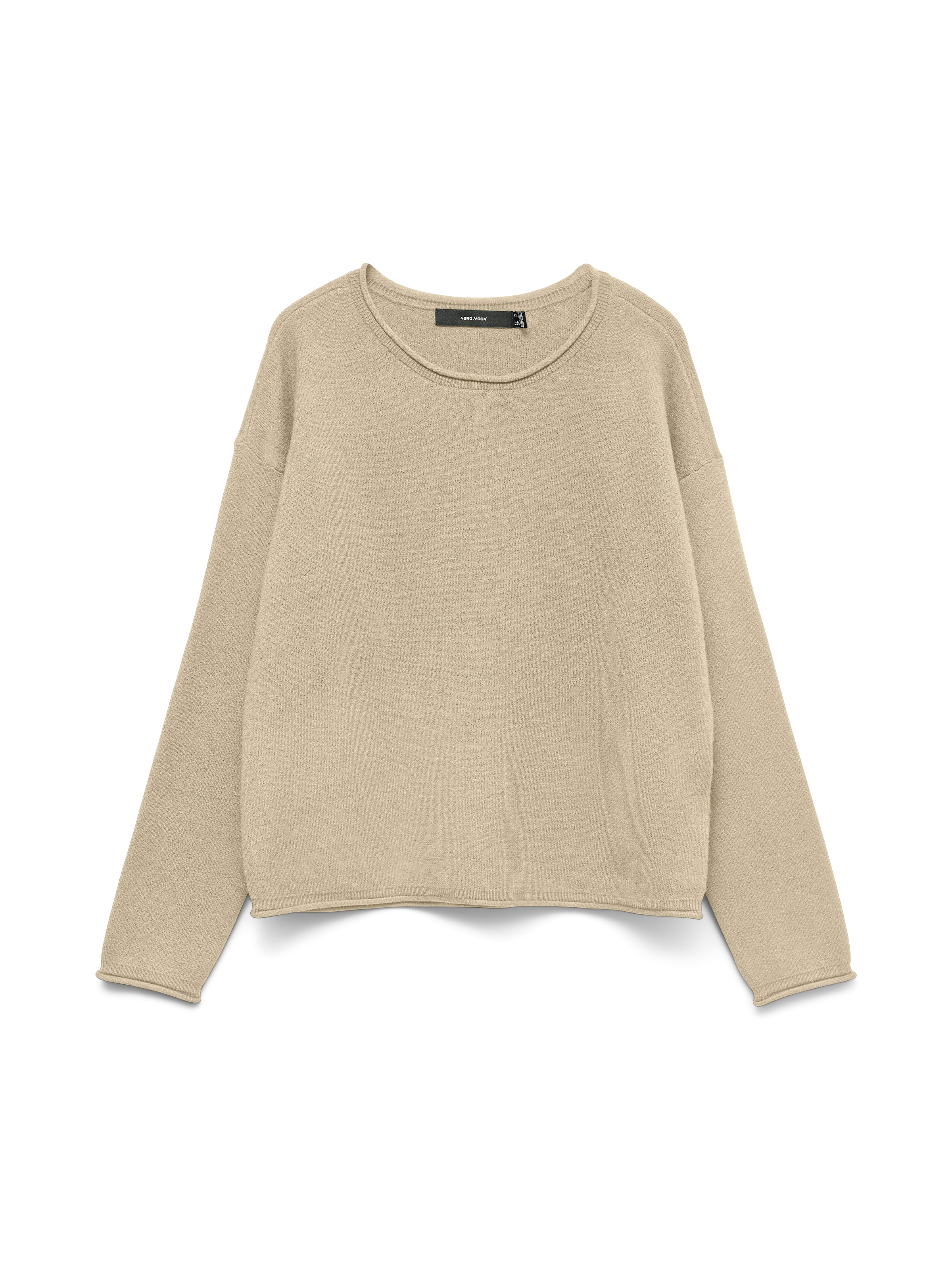 Vero Moda Strickpullover »VMGOLD ROLL LS O-NECK PULLOVER GA«