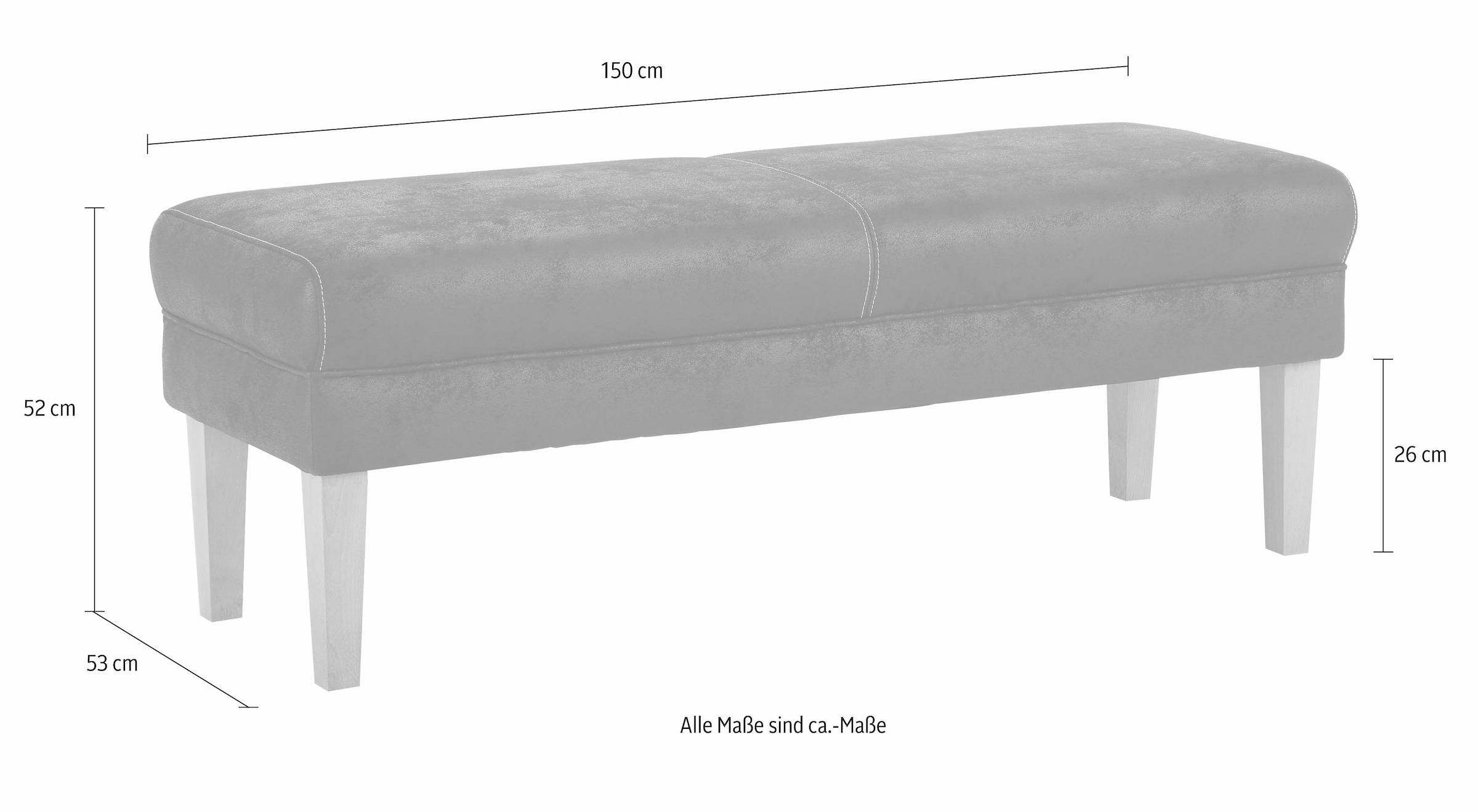 Home affaire Banc »Malmö« 3-sitzig für Speisetische