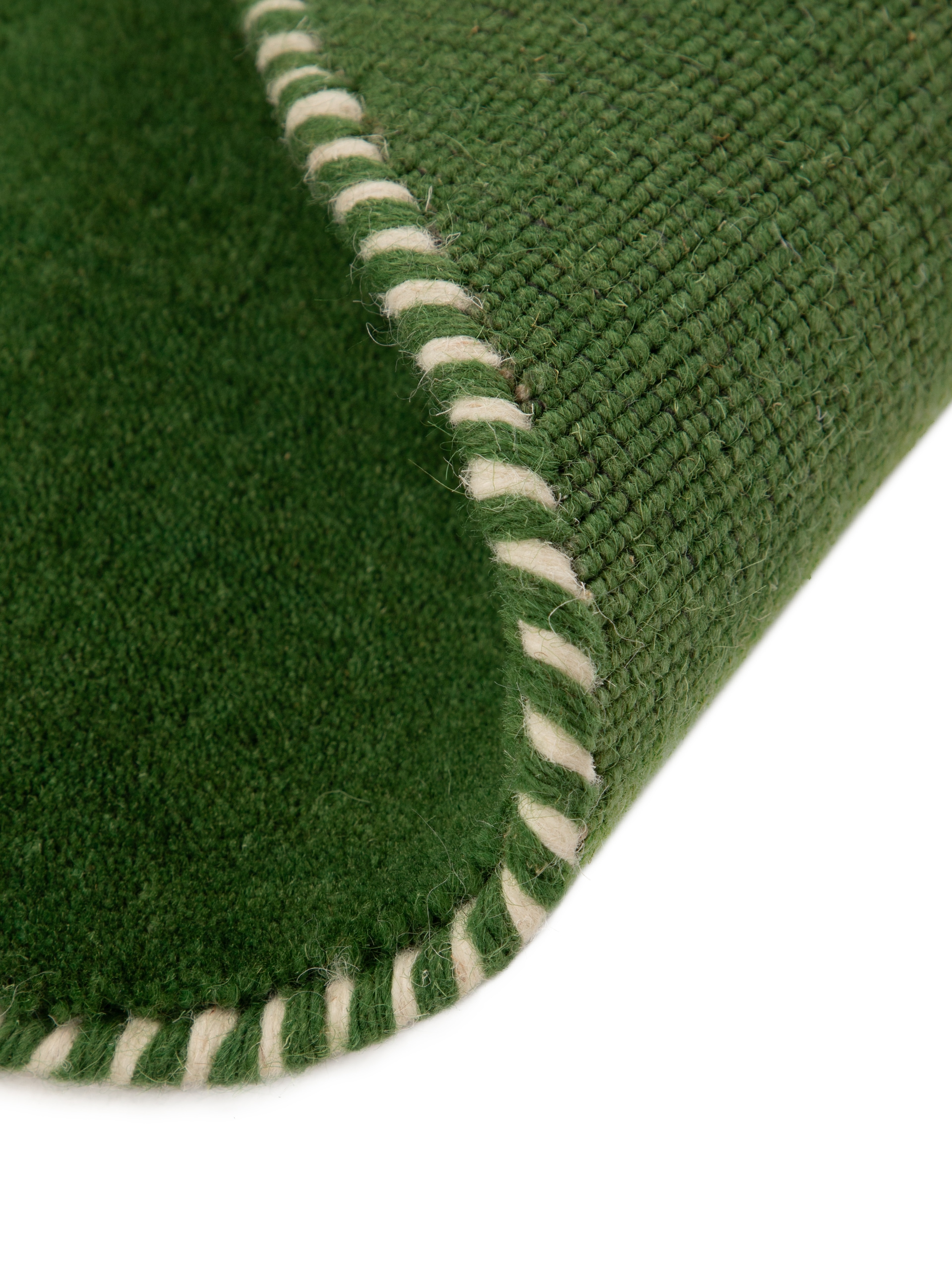 carpetfine Tapis en laine »Gabbeh Lola Uni« Rond 14 mm Höhe mit natürlichem Pflanzenmaterial von Hand gewebt, auch als Läufer