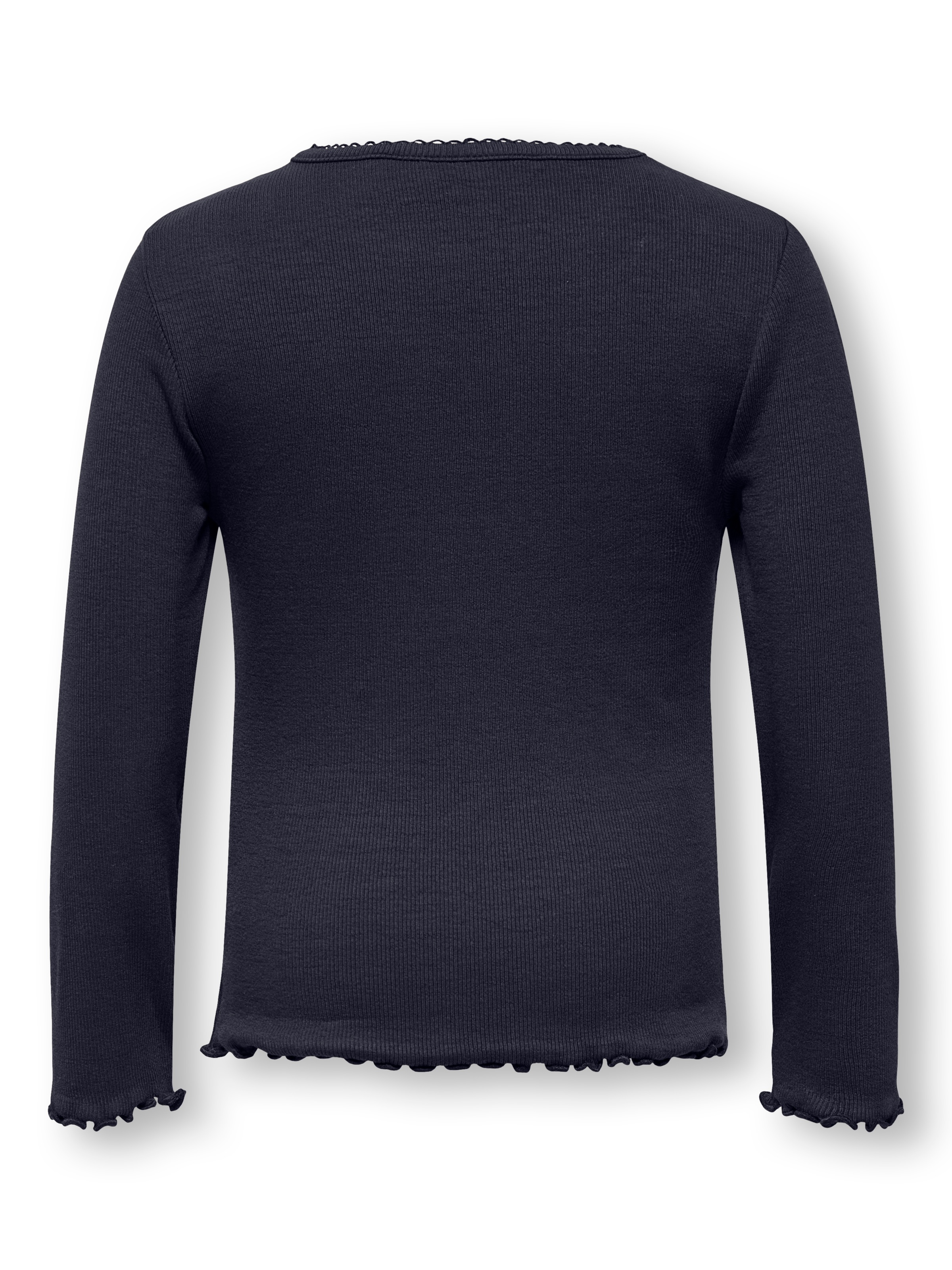 KIDS ONLY Langarmshirt »KMGTRINNY SLD LS ONECK TOP JRS NOOS« aus Baumwollmischung, figurbetonte Passform, mit Jersey und Rippware