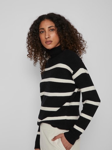 Vila Stehkragenpullover »VIRIL MOCKNECK L/S  KNIT RIB TOP 2- NOOS«