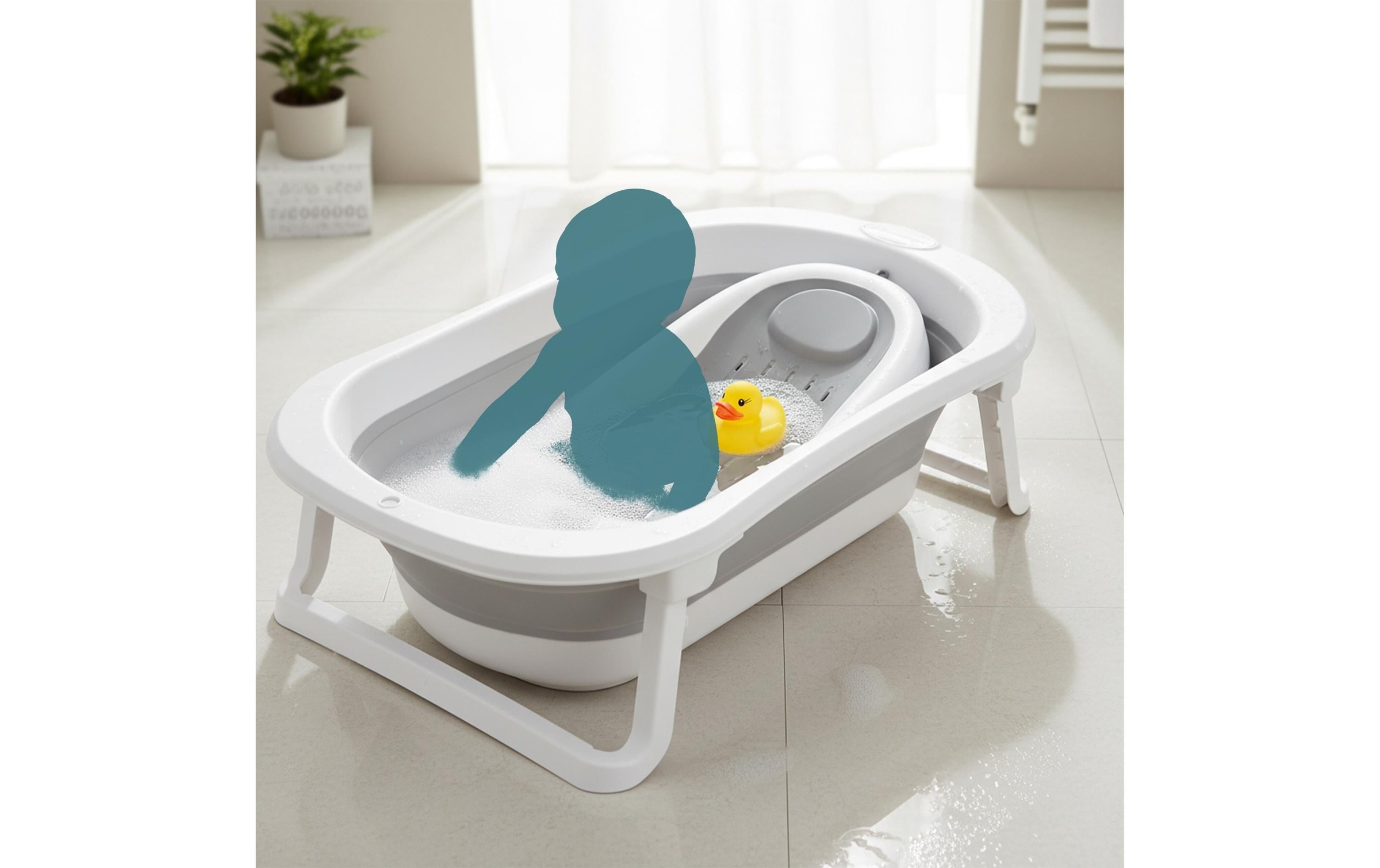 relaxdays Baignoire pour bébé Höhe 21 cm