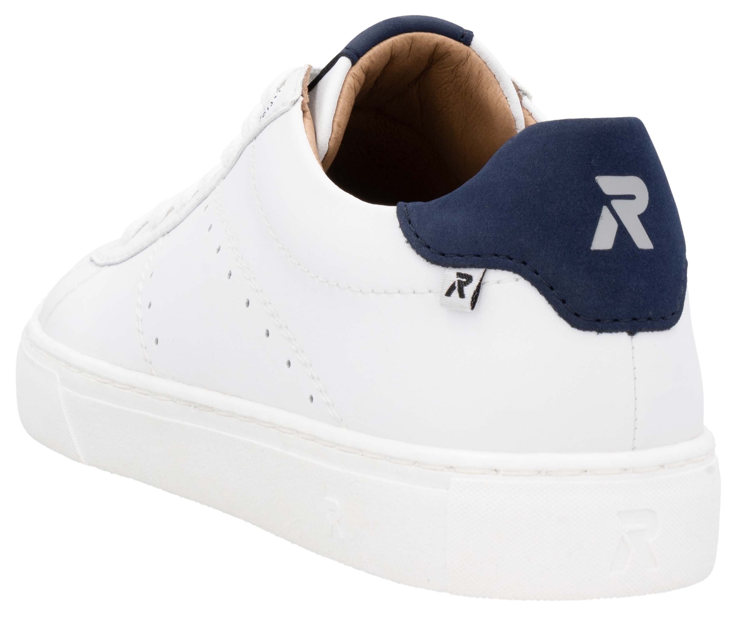 RIEKER Sport Sneakers  mit Leder-Innenfutter, Freizeitschuh, Halbschuh, Schnürschuh